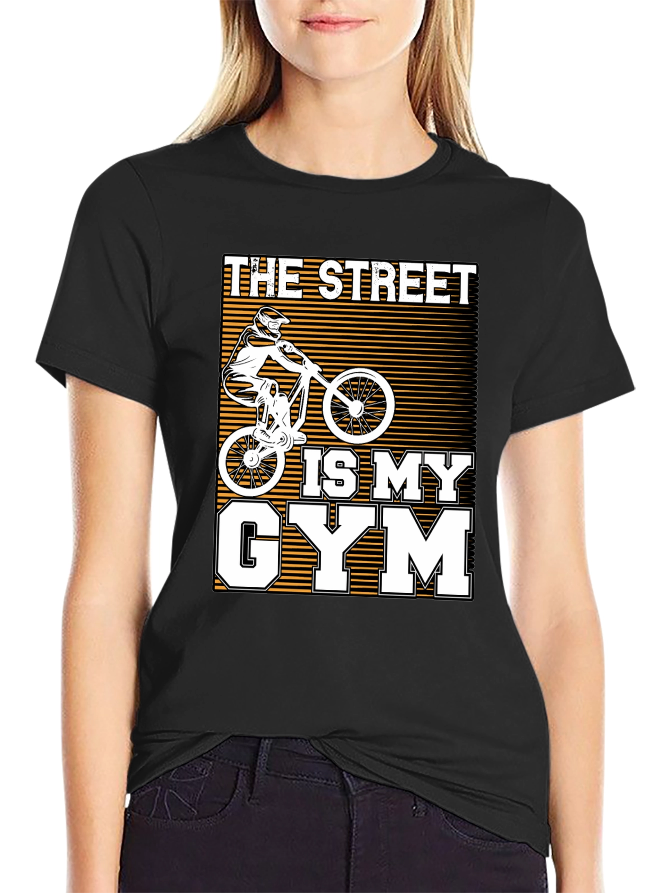 The Street Is My Gym Black Graphic Tee