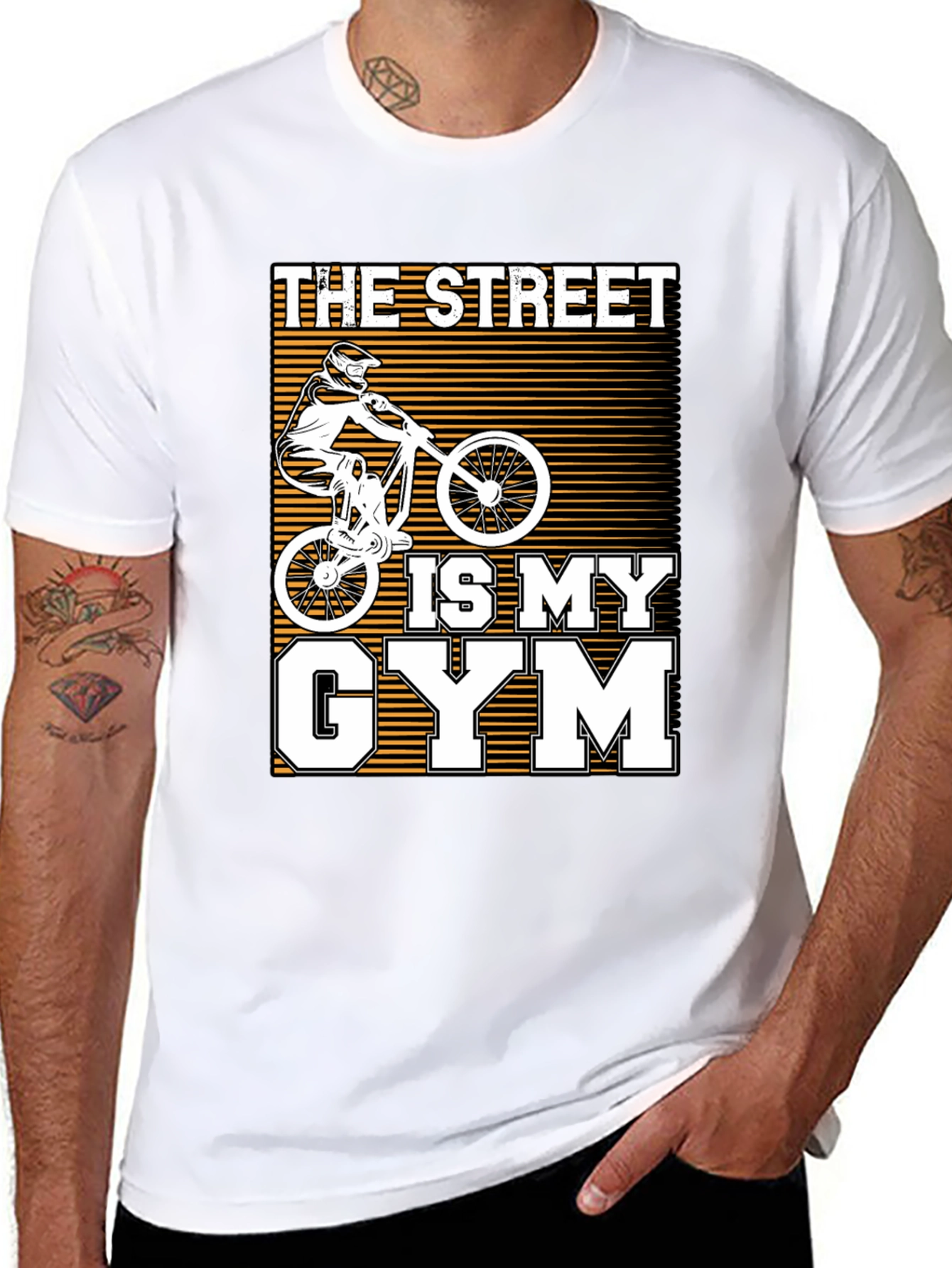 The Street Is My Gym Black Graphic Tee