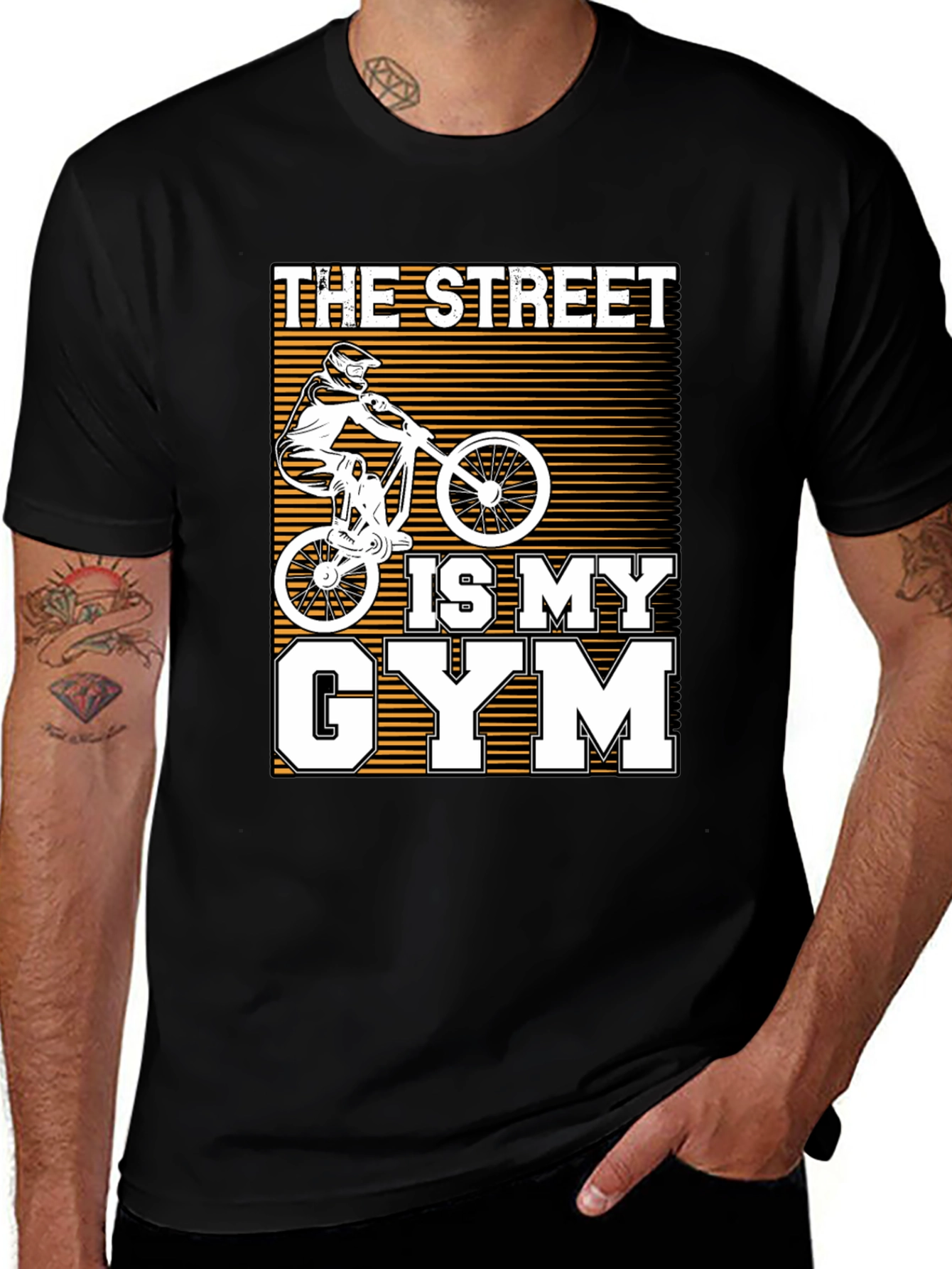 The Street Is My Gym Black Graphic Tee