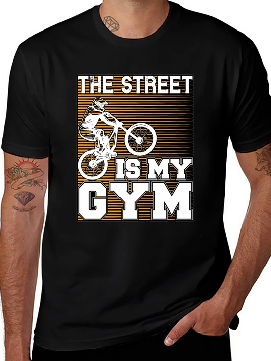 The Street Is My Gym Black Graphic Tee