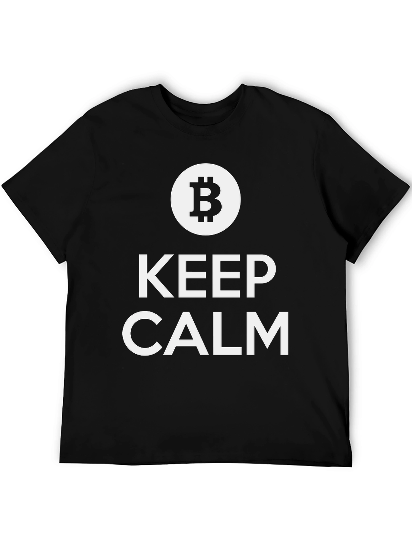 Bitcoin Keep Calm T-Shirt - Crypto HODL Tee