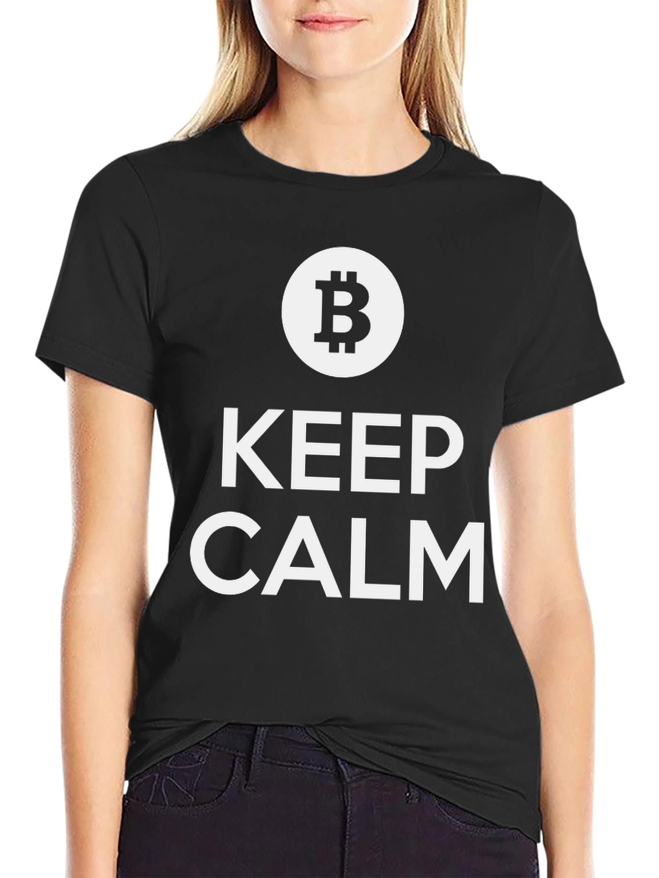 Bitcoin Keep Calm T-Shirt - Crypto HODL Tee