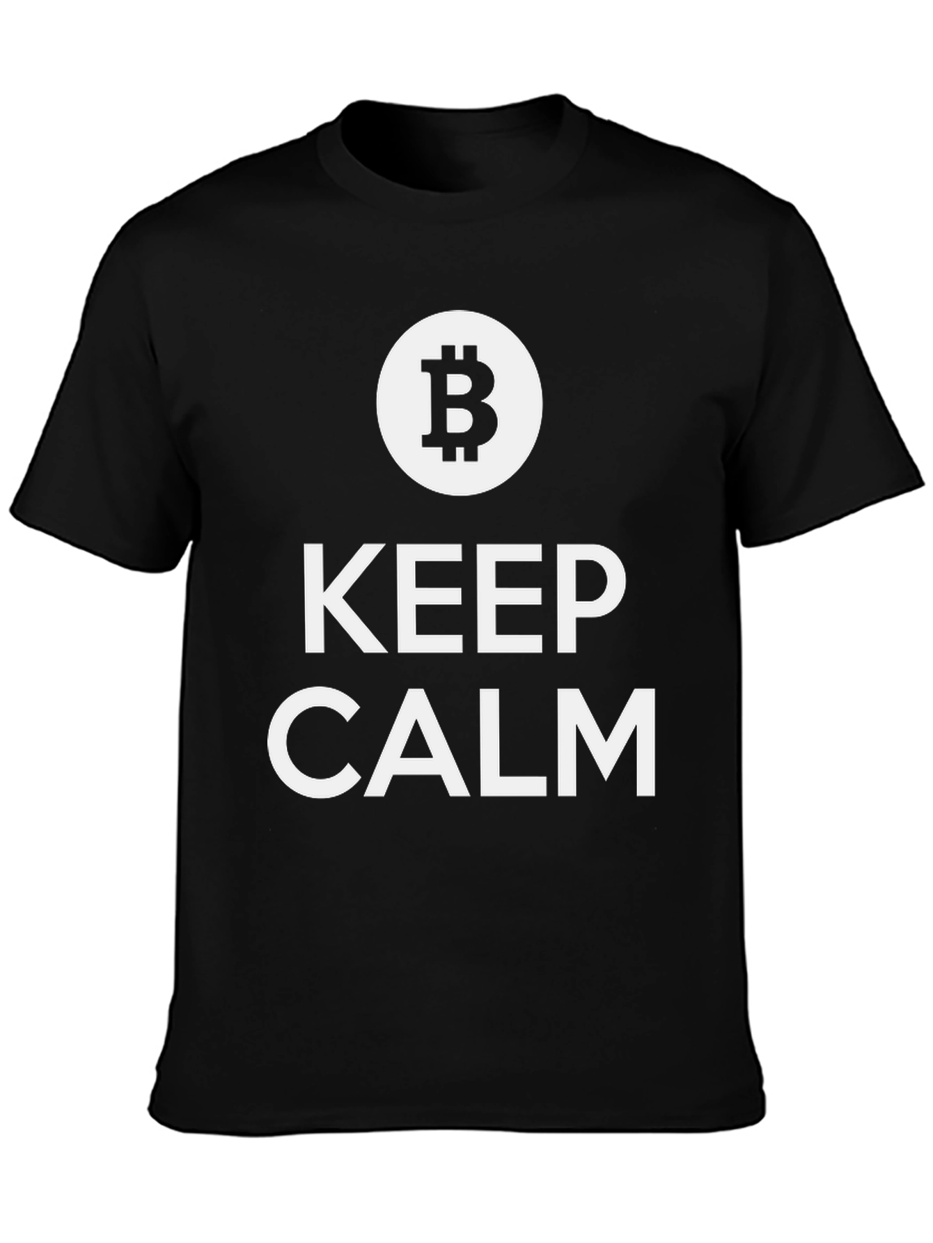 Bitcoin Keep Calm T-Shirt - Crypto HODL Tee