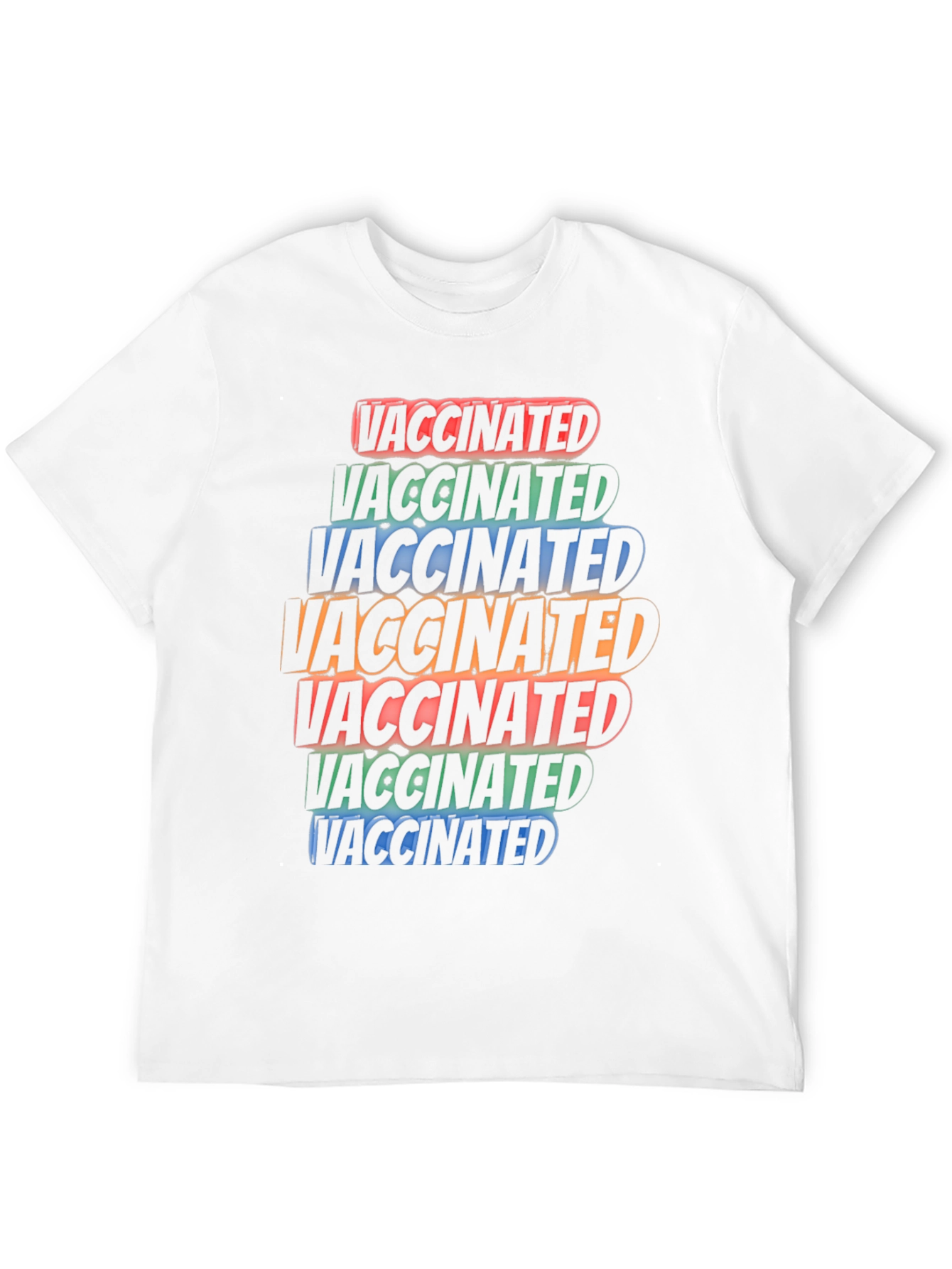 Vaccinated Graphic Tee - Black Cotton Blend
