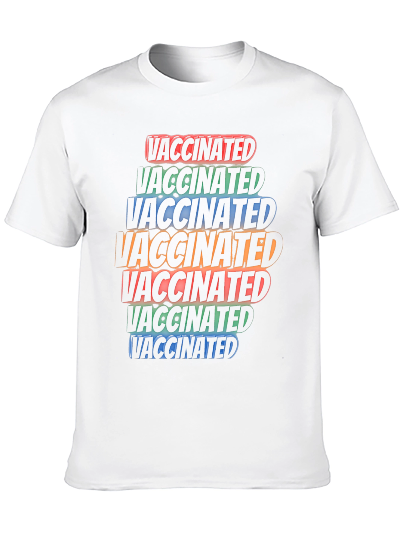 Vaccinated Graphic Tee - Black Cotton Blend