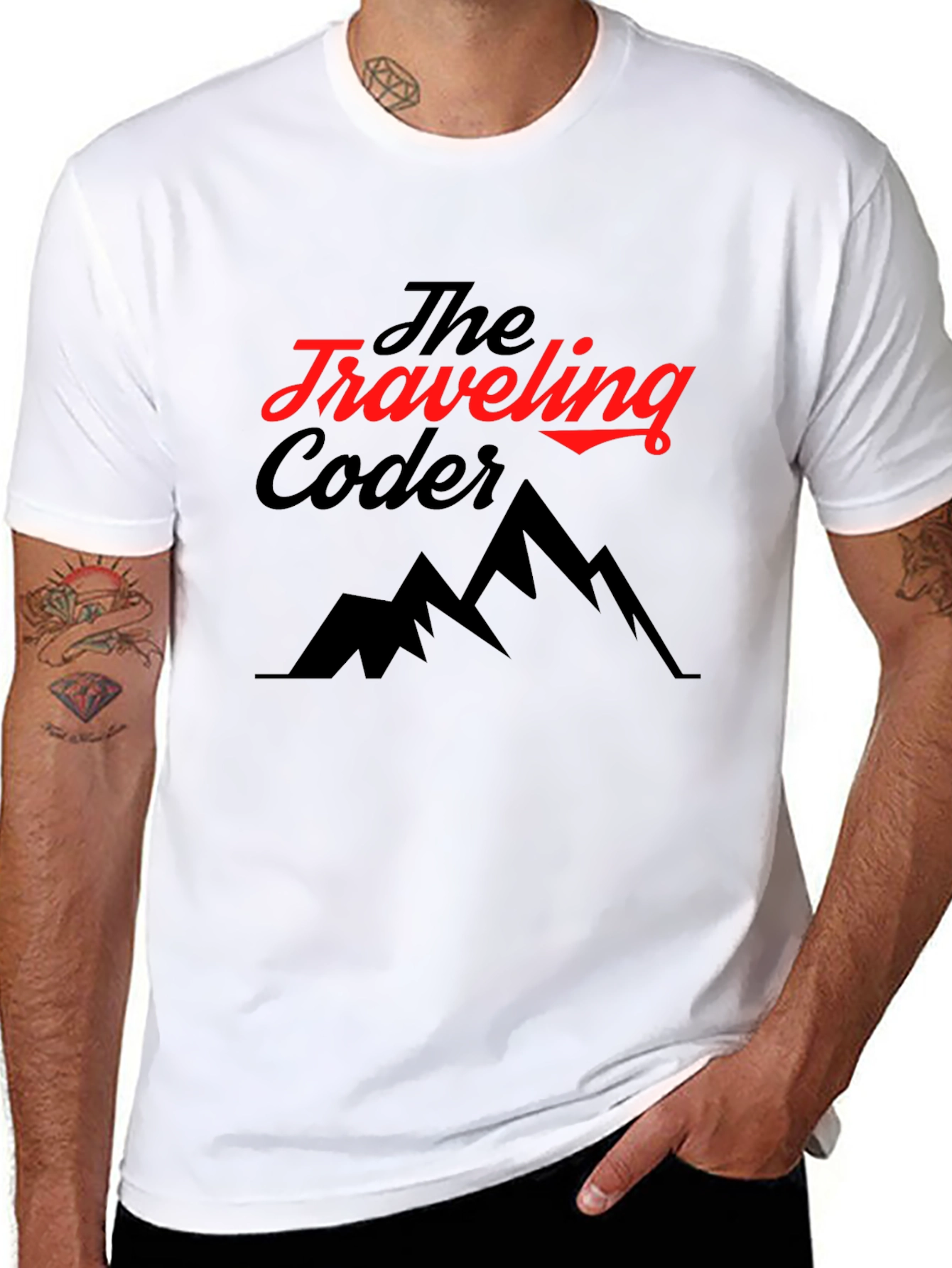 Traveling Coder Graphic Tee - Black