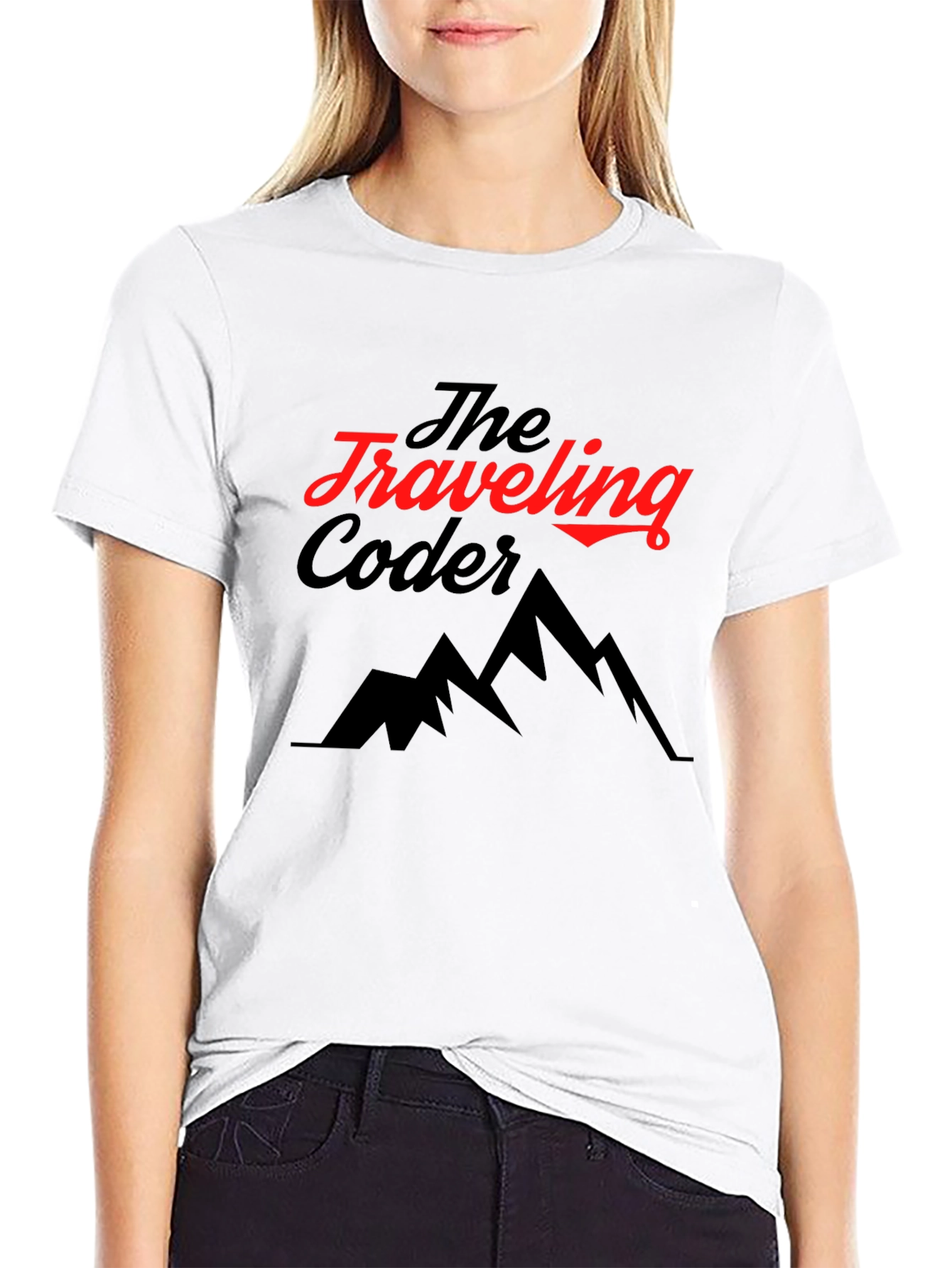 Traveling Coder Graphic Tee - Black