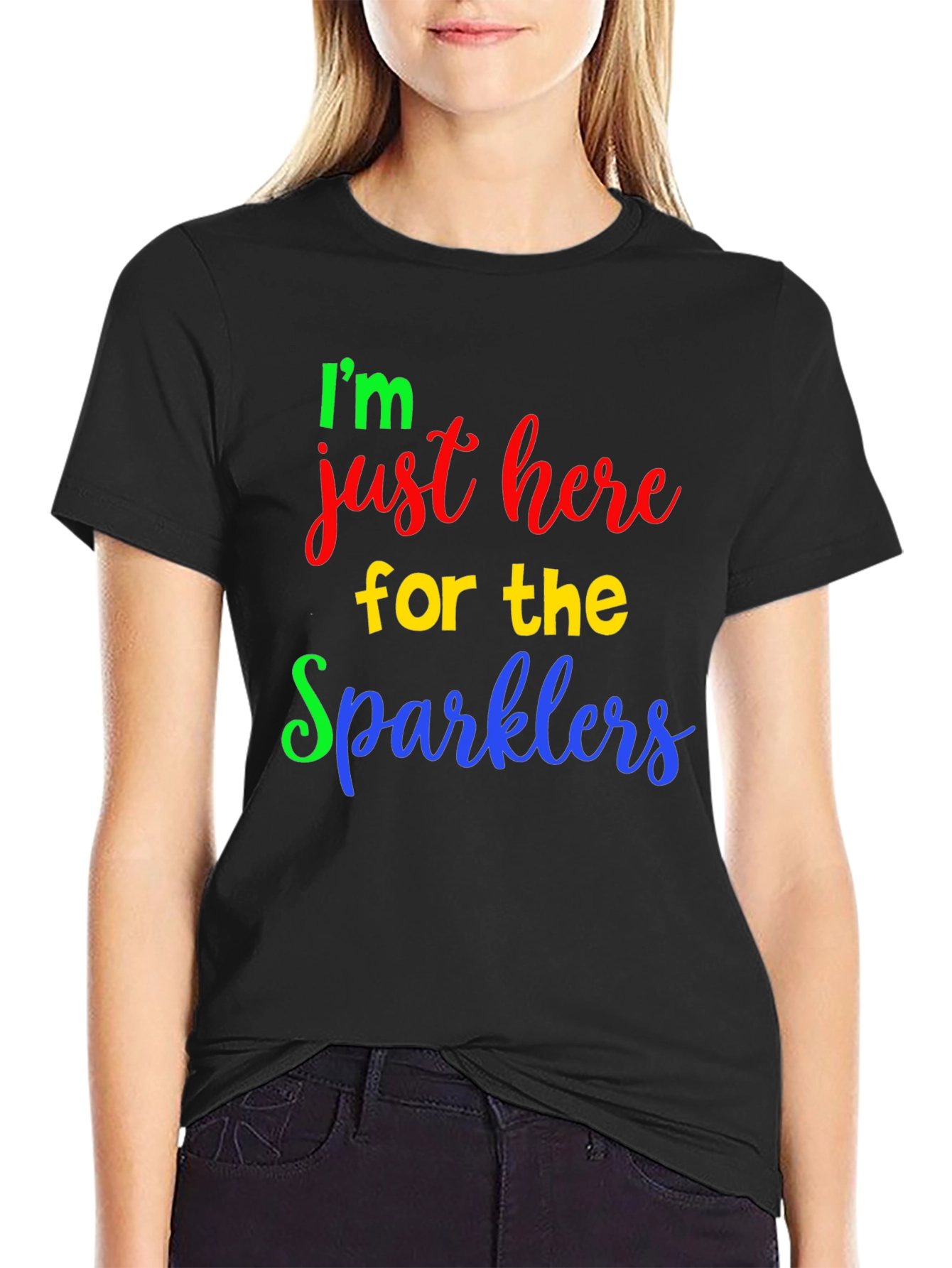 Im Just Here For The Sparklers T-Shirt