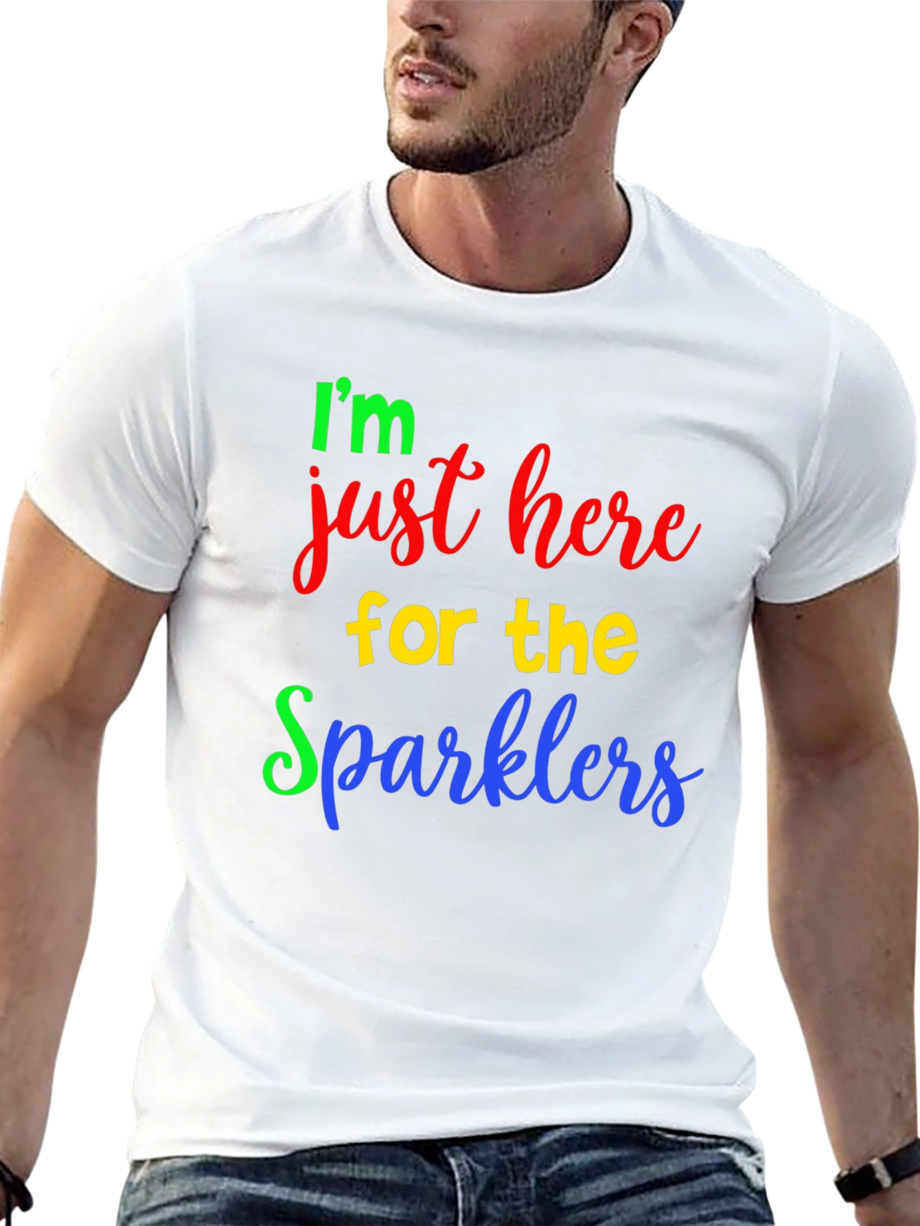 Im Just Here For The Sparklers T-Shirt