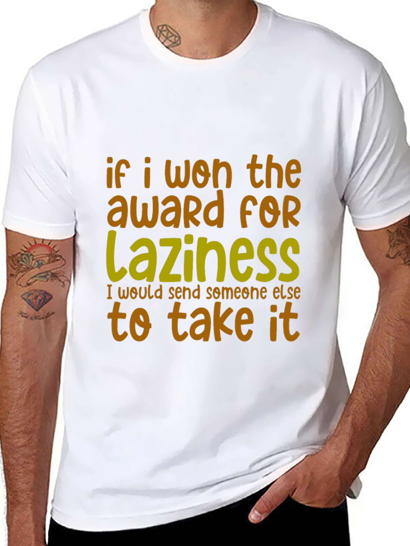 Funny Laziness Award T-Shirt