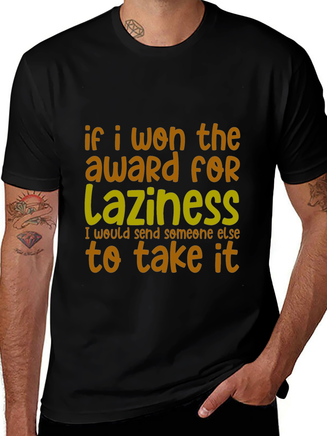 Funny Laziness Award T-Shirt