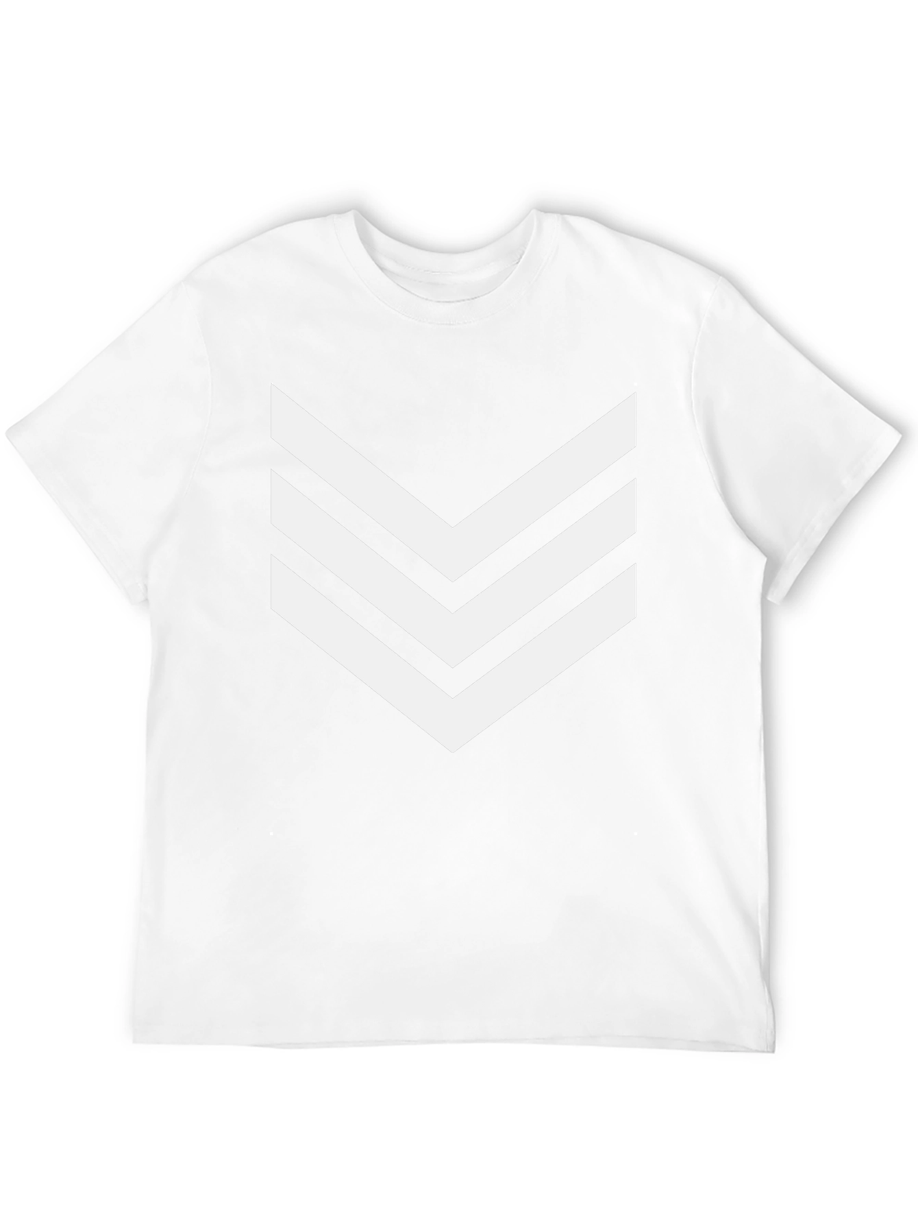 Modern Chevron Stripe Graphic Tee - Black