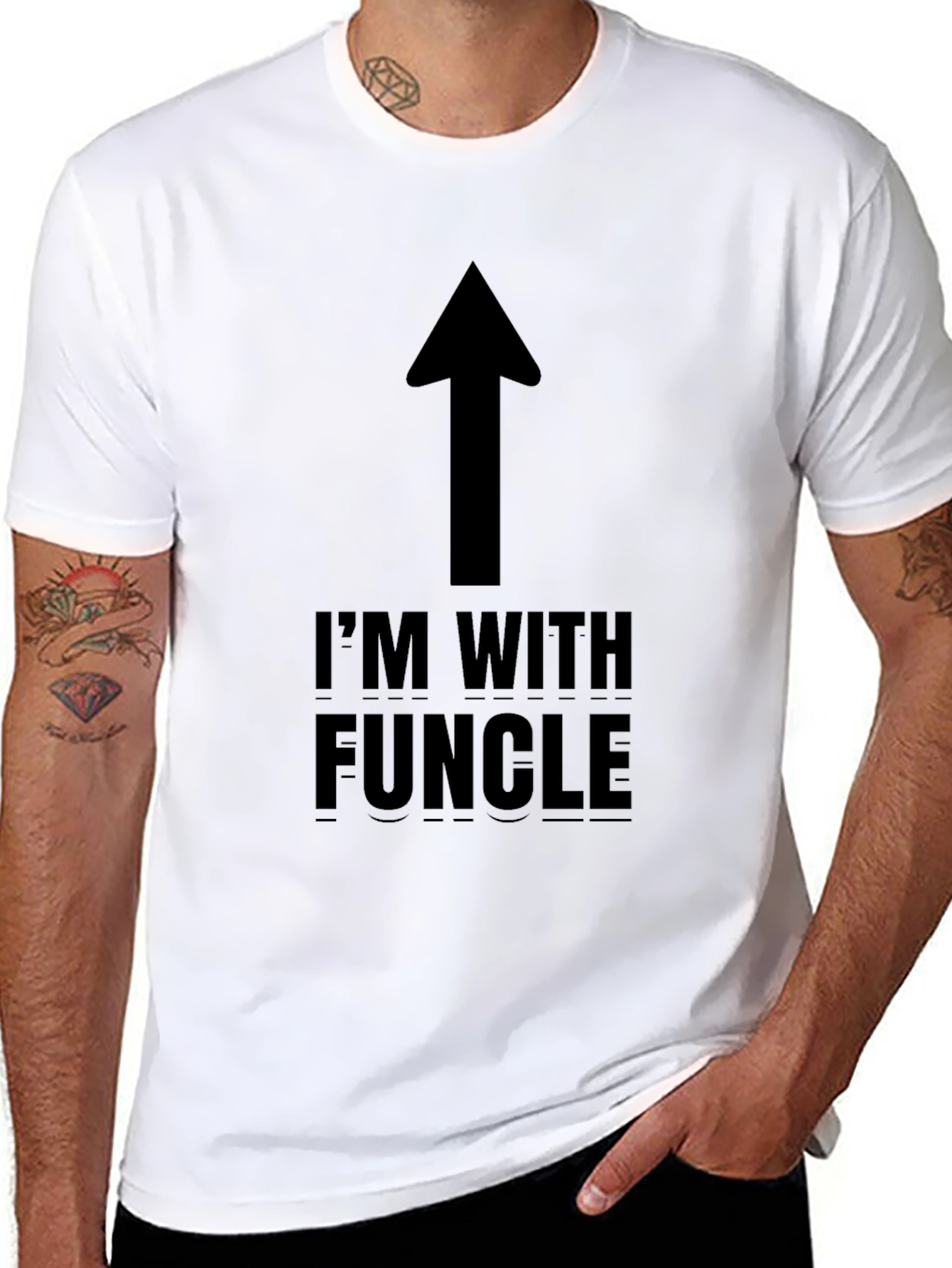 Im With Funcle T-Shirt - Funny Uncle Gift