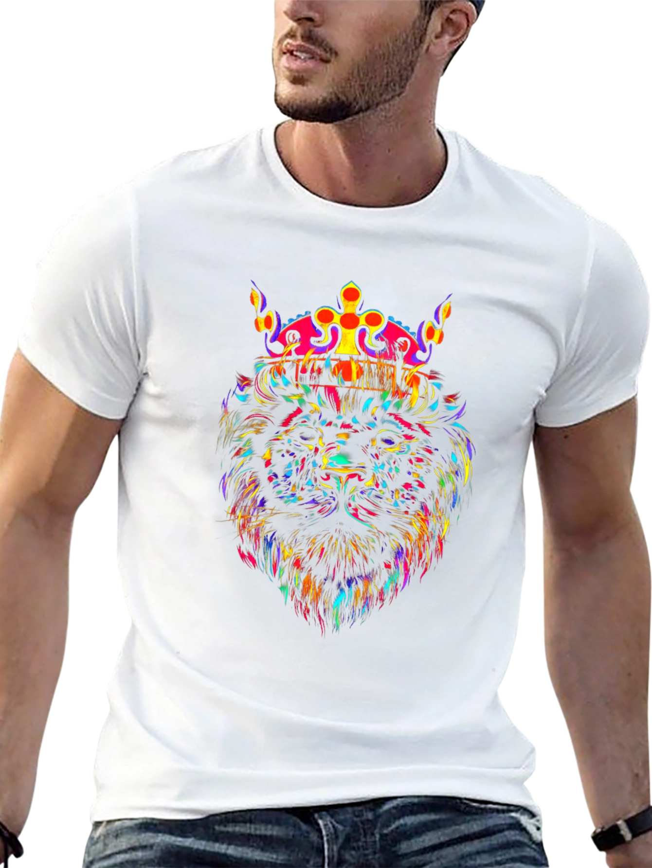 Lion King Graphic Tee - Vivid Print T-Shirt