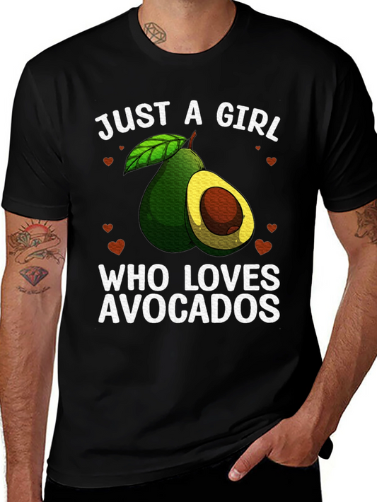 Avocado Lover T-Shirt - Just a Girl Who Loves Avocados