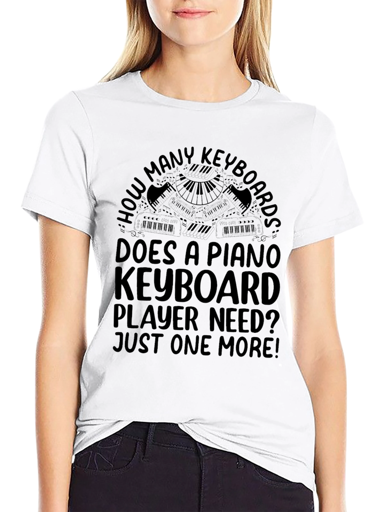 Piano Keyboard Player T-Shirt - Just One More