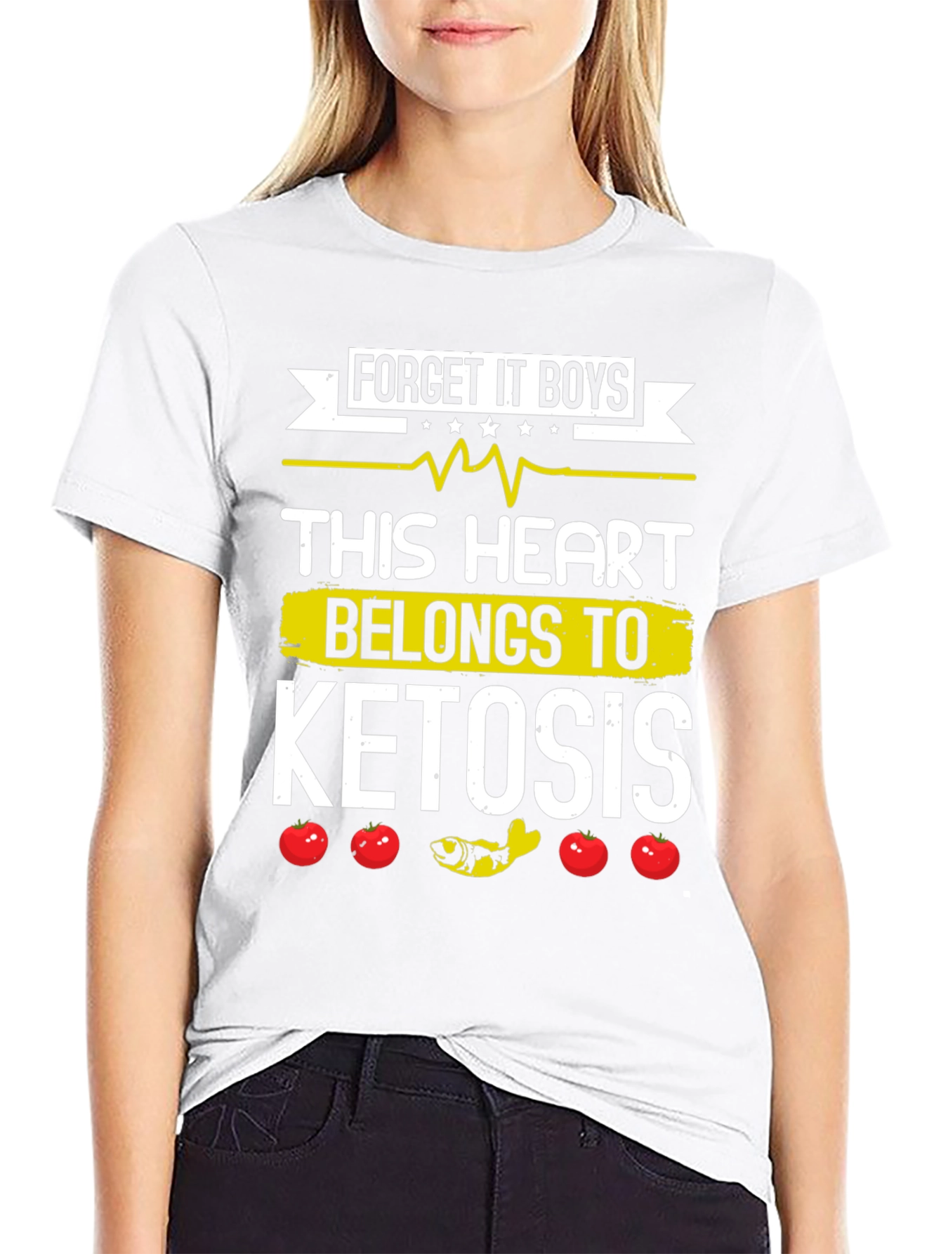 Keto Diet T-Shirt - This Heart Belongs to Ketosis