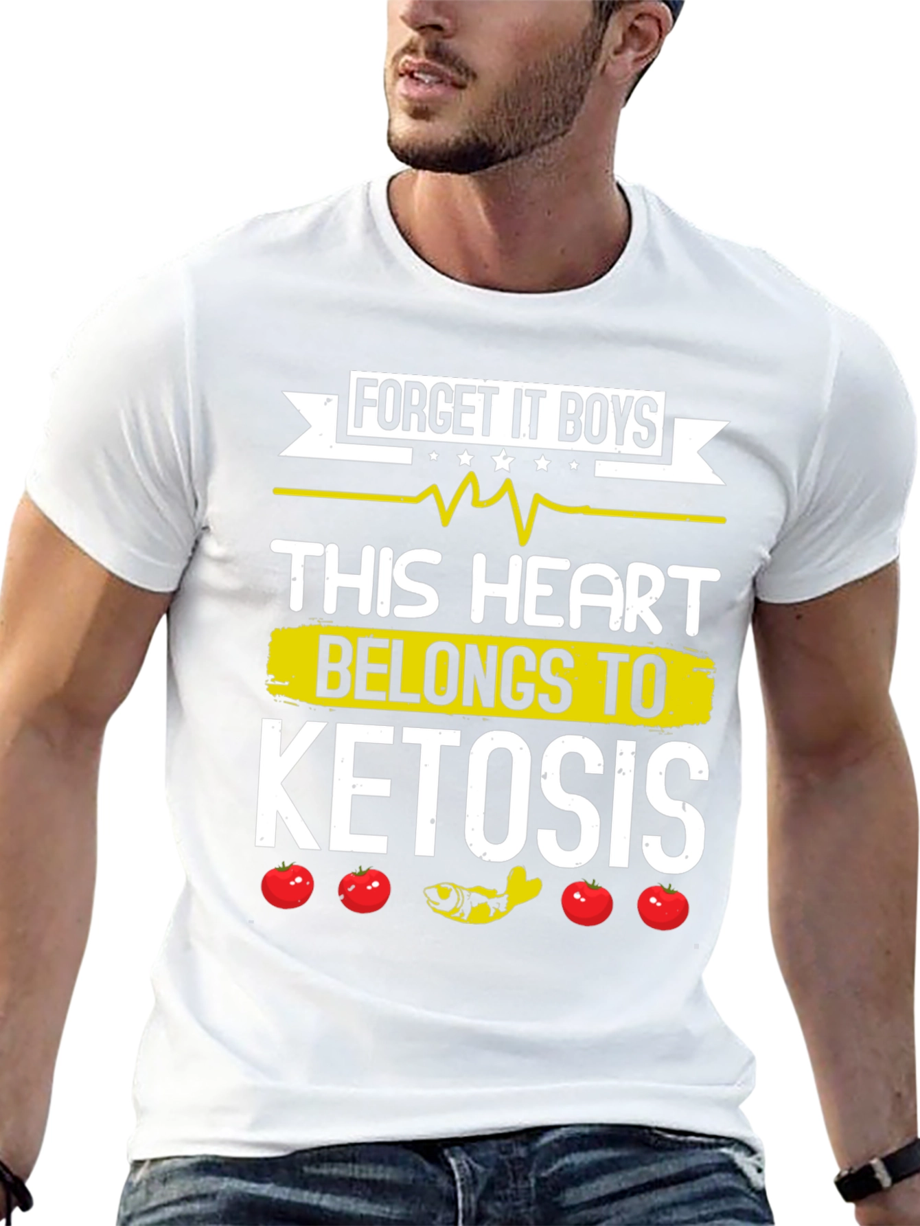 Keto Diet T-Shirt - This Heart Belongs to Ketosis