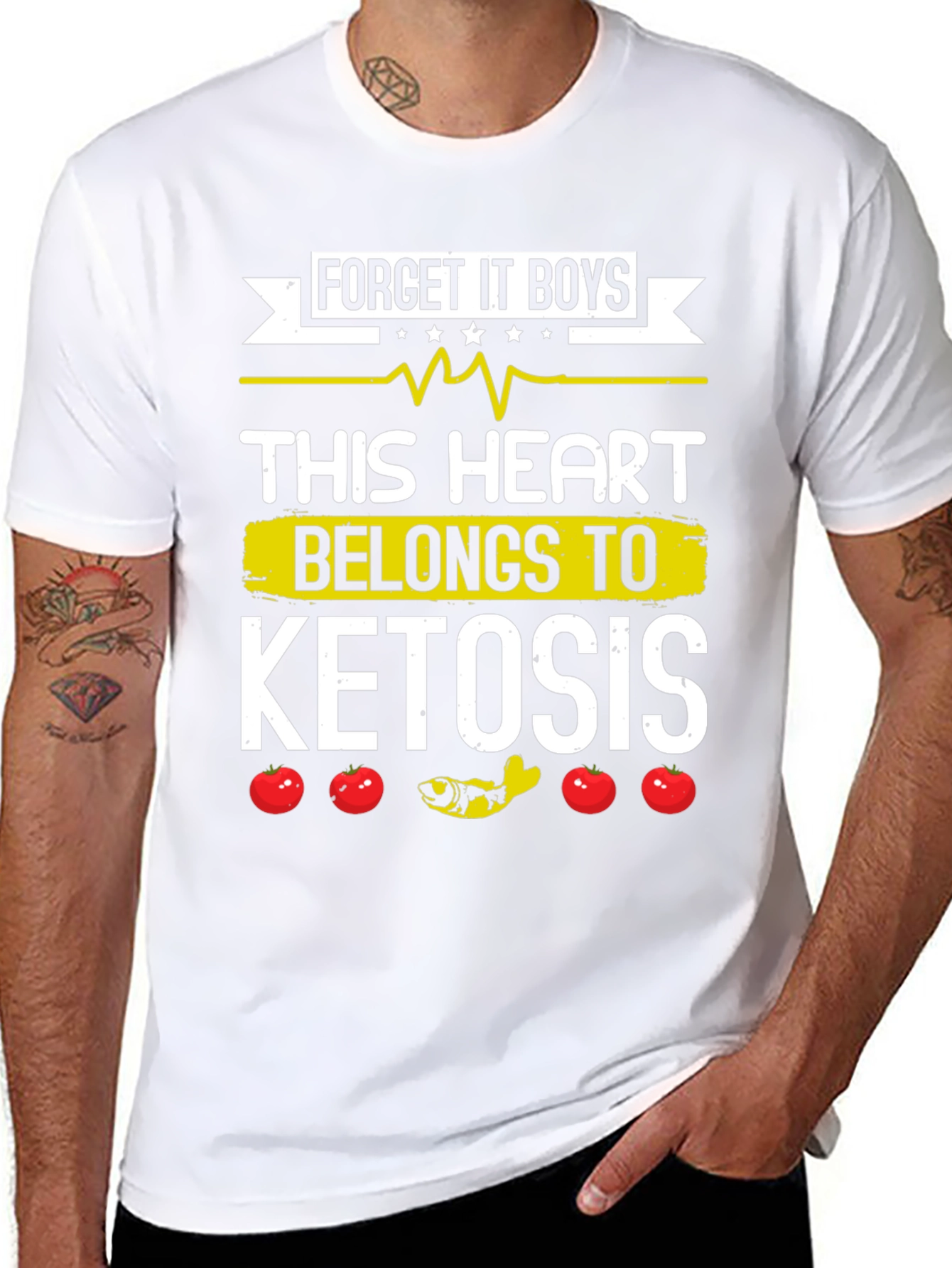 Keto Diet T-Shirt - This Heart Belongs to Ketosis