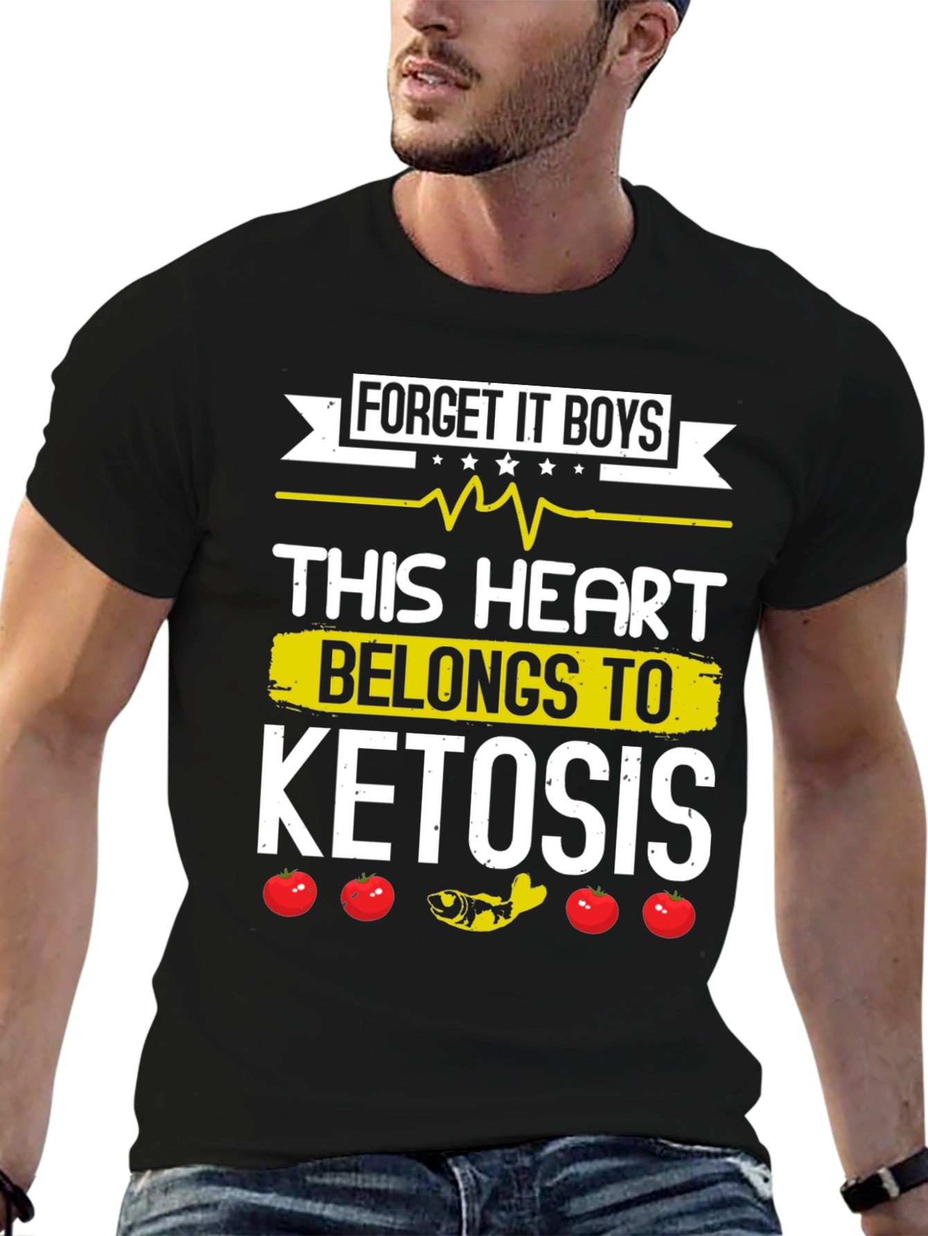 Keto Diet T-Shirt - This Heart Belongs to Ketosis