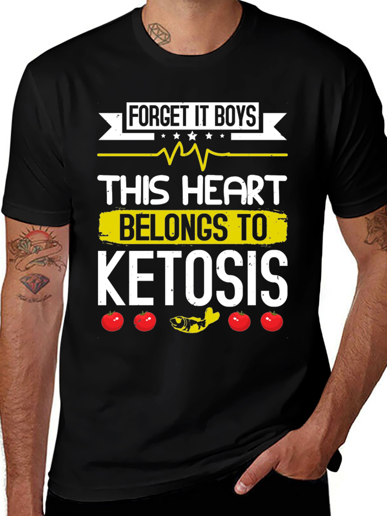 Keto Diet T-Shirt - This Heart Belongs to Ketosis