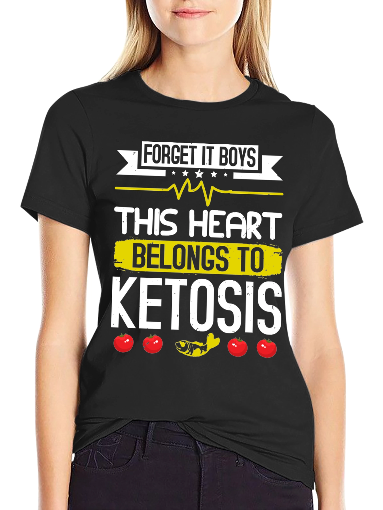 Keto Diet T-Shirt - This Heart Belongs to Ketosis