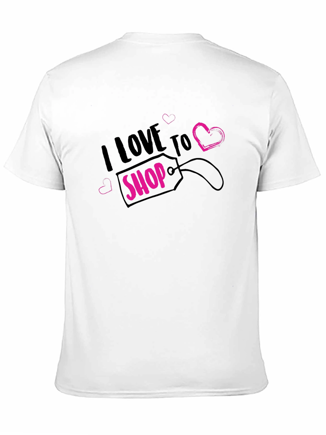 I Love to Shop Black T-Shirt