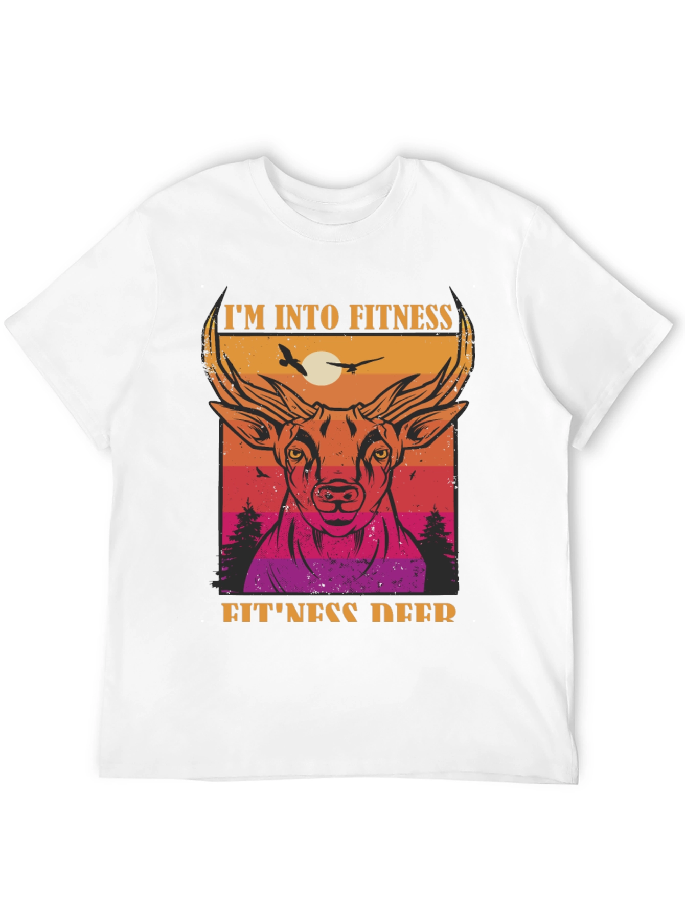 Fitness Deer Graphic Tee