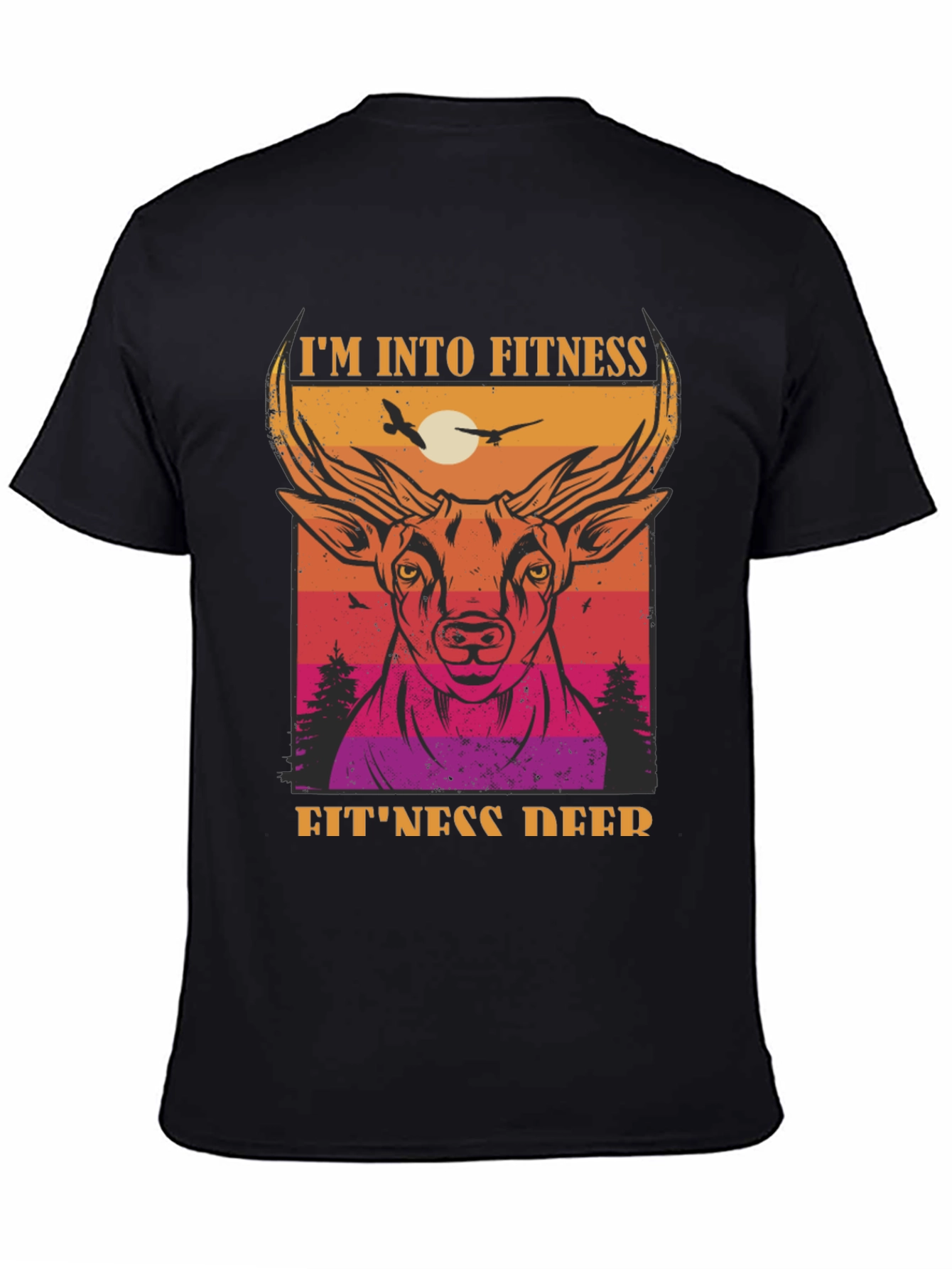 Fitness Deer Graphic Tee