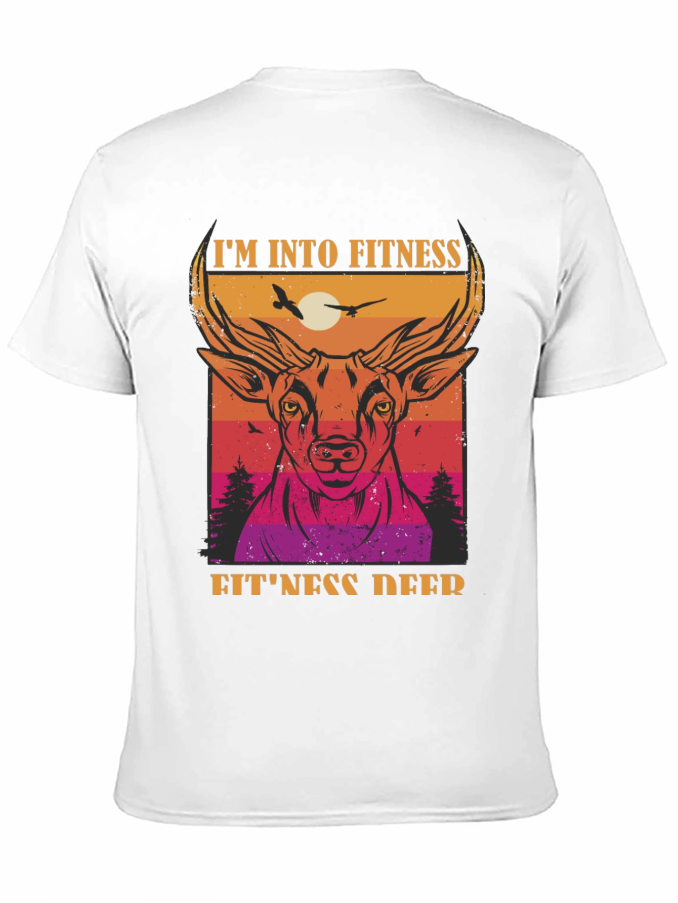 Fitness Deer Graphic Tee