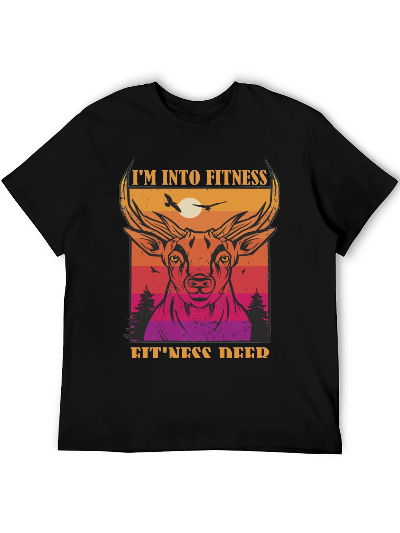Fitness Deer Graphic Tee