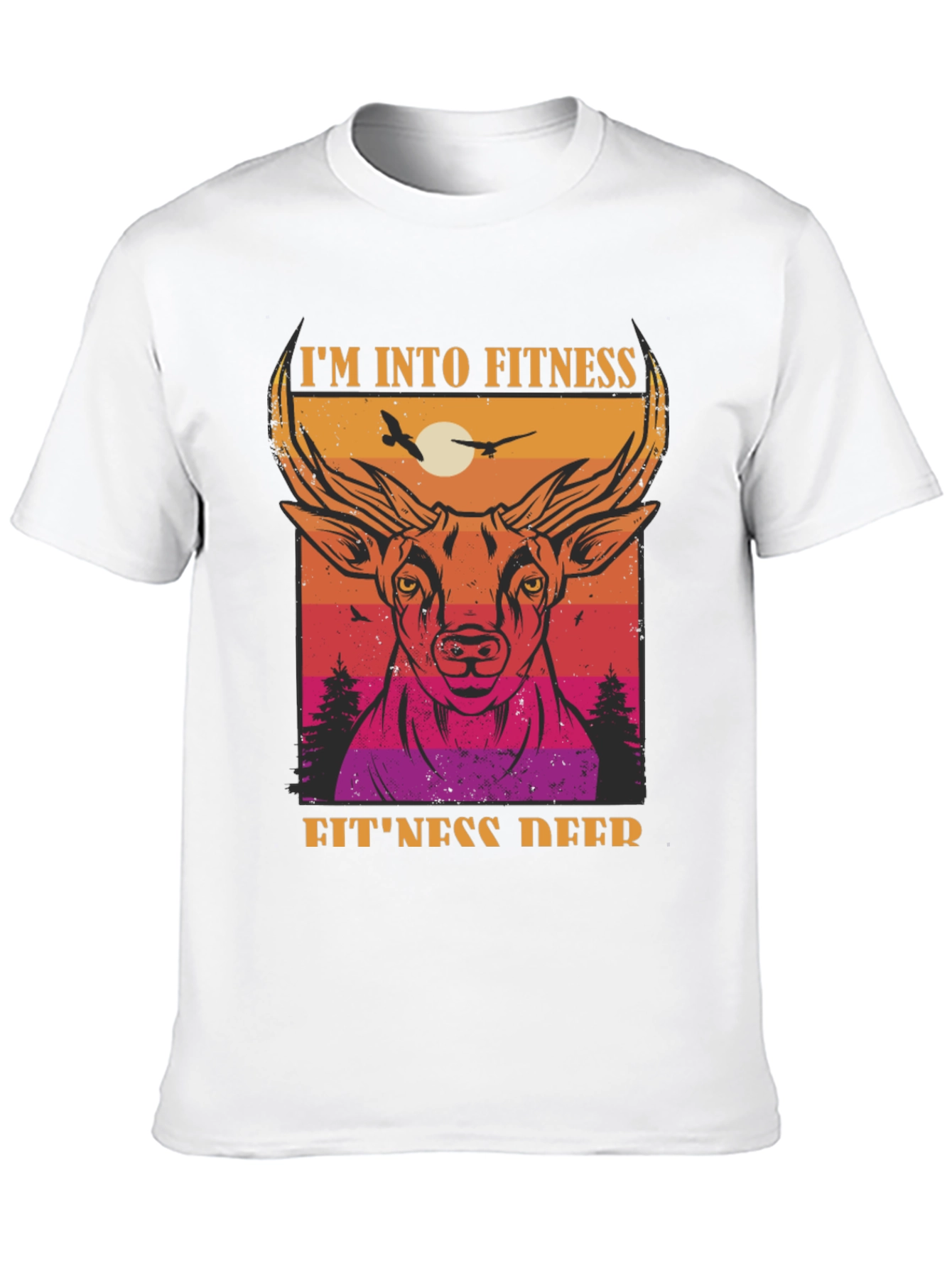 Fitness Deer Graphic Tee