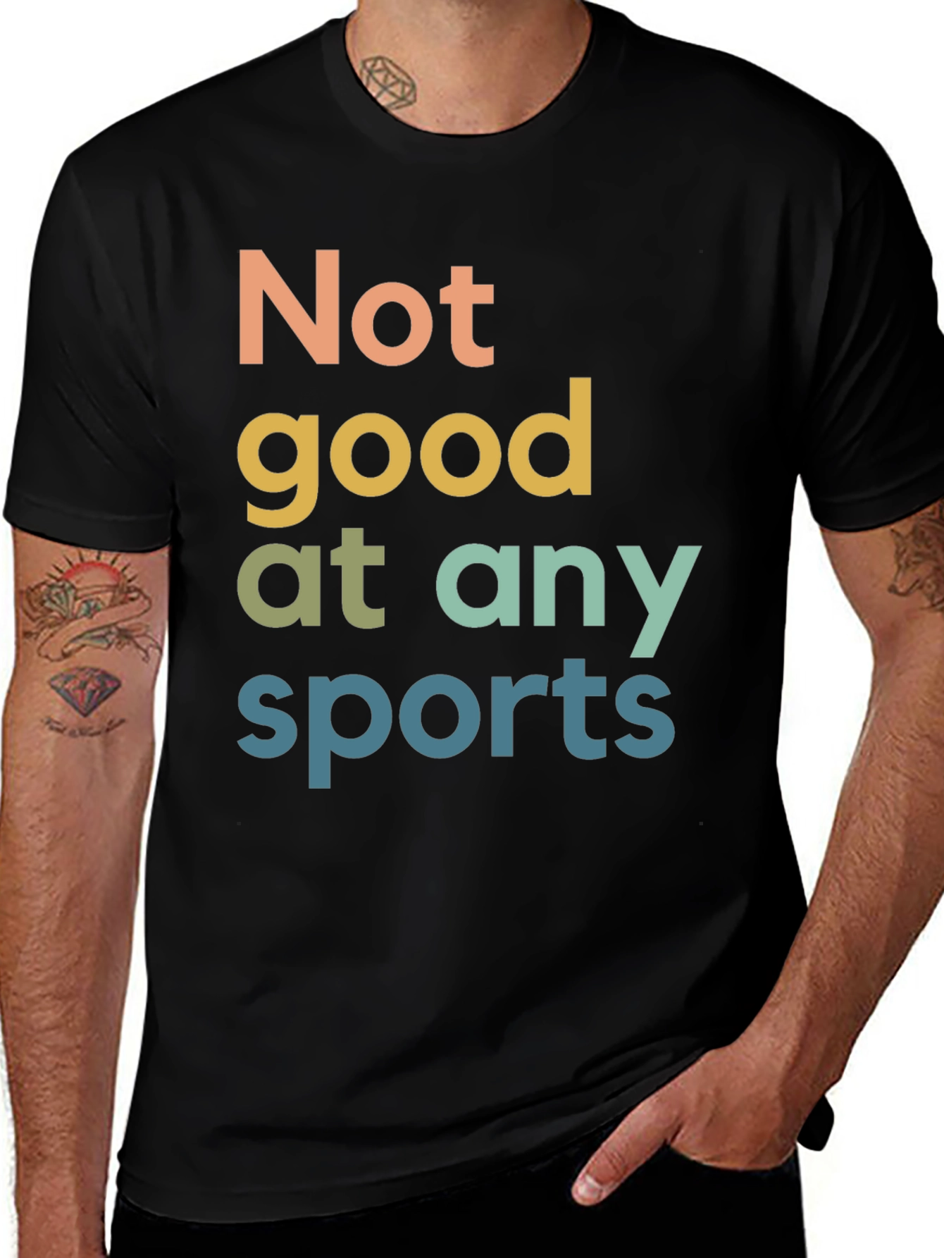 Not Good at Any Sports Graphic T-Shirt