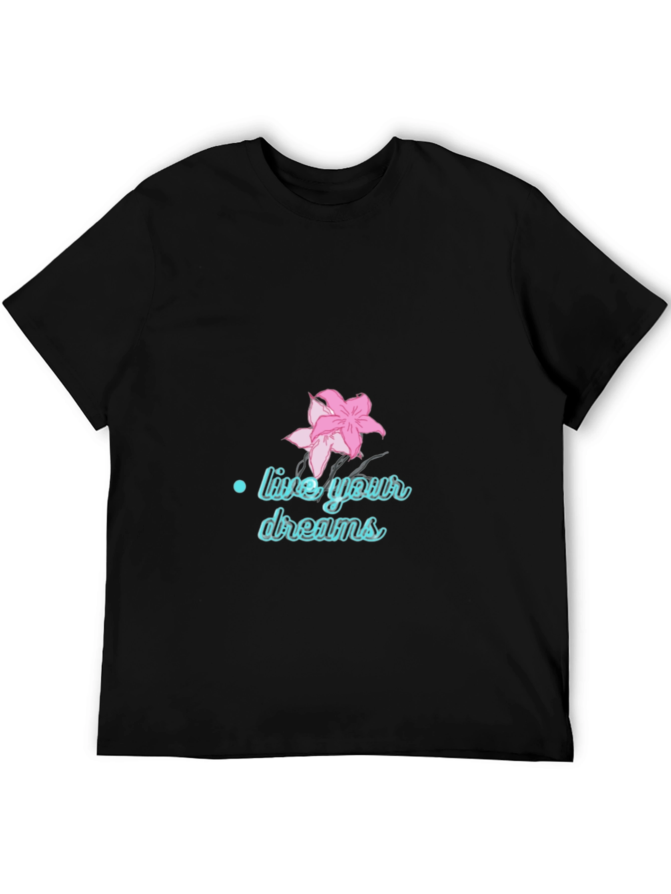 Live Your Dreams Graphic Tee - Black