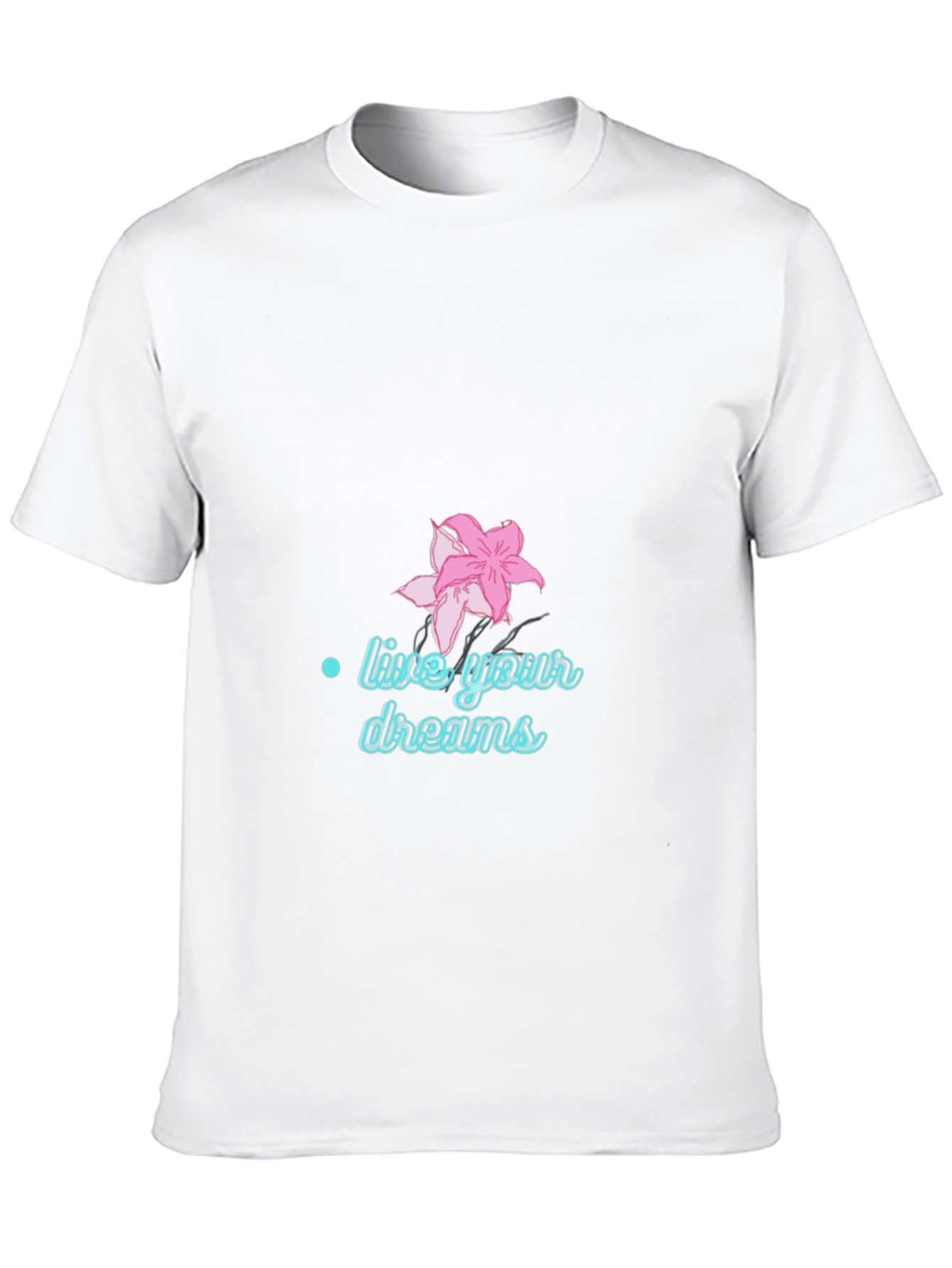 Live Your Dreams Graphic Tee - Black