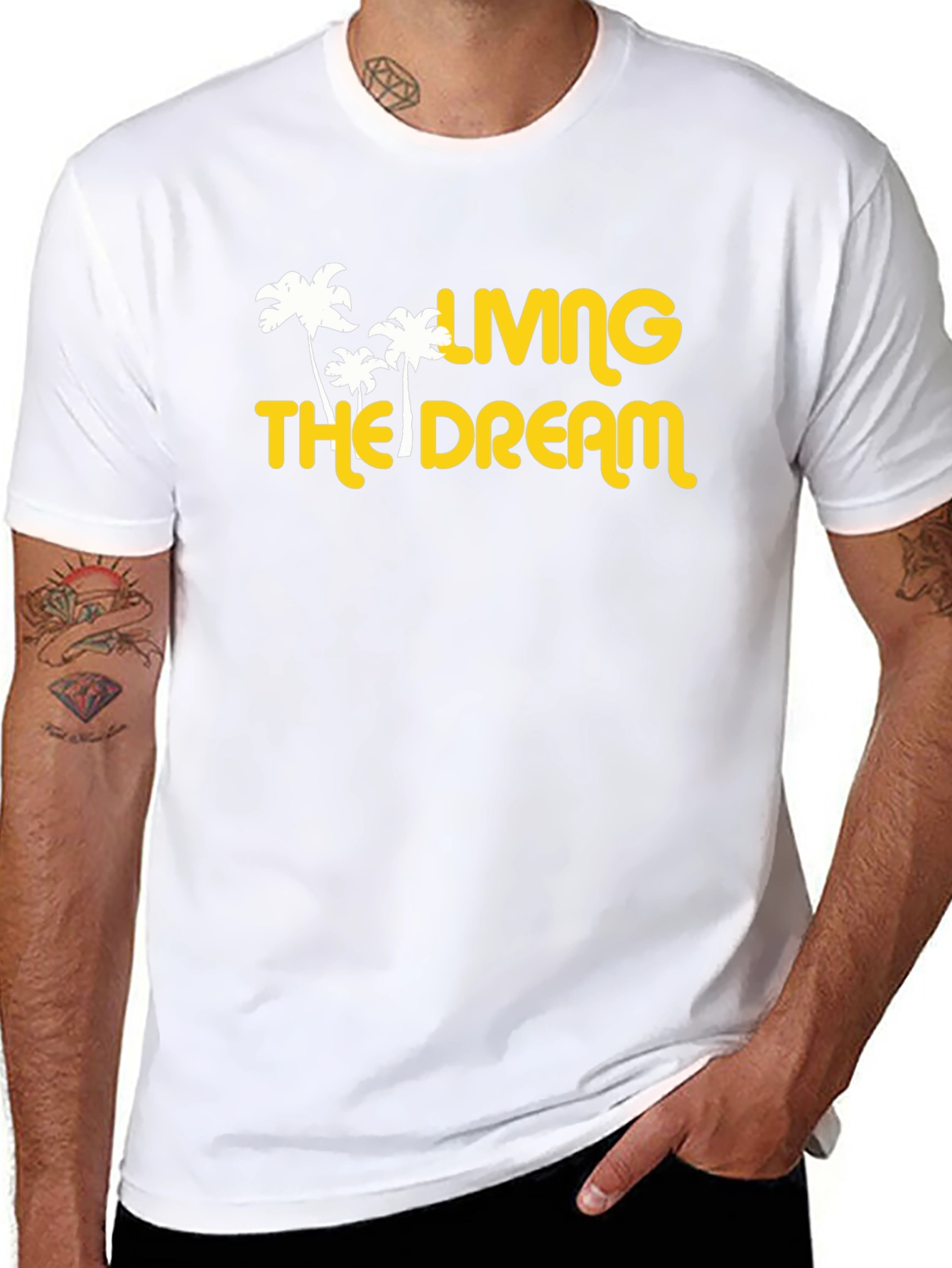Living The Dream Graphic Tee - Black