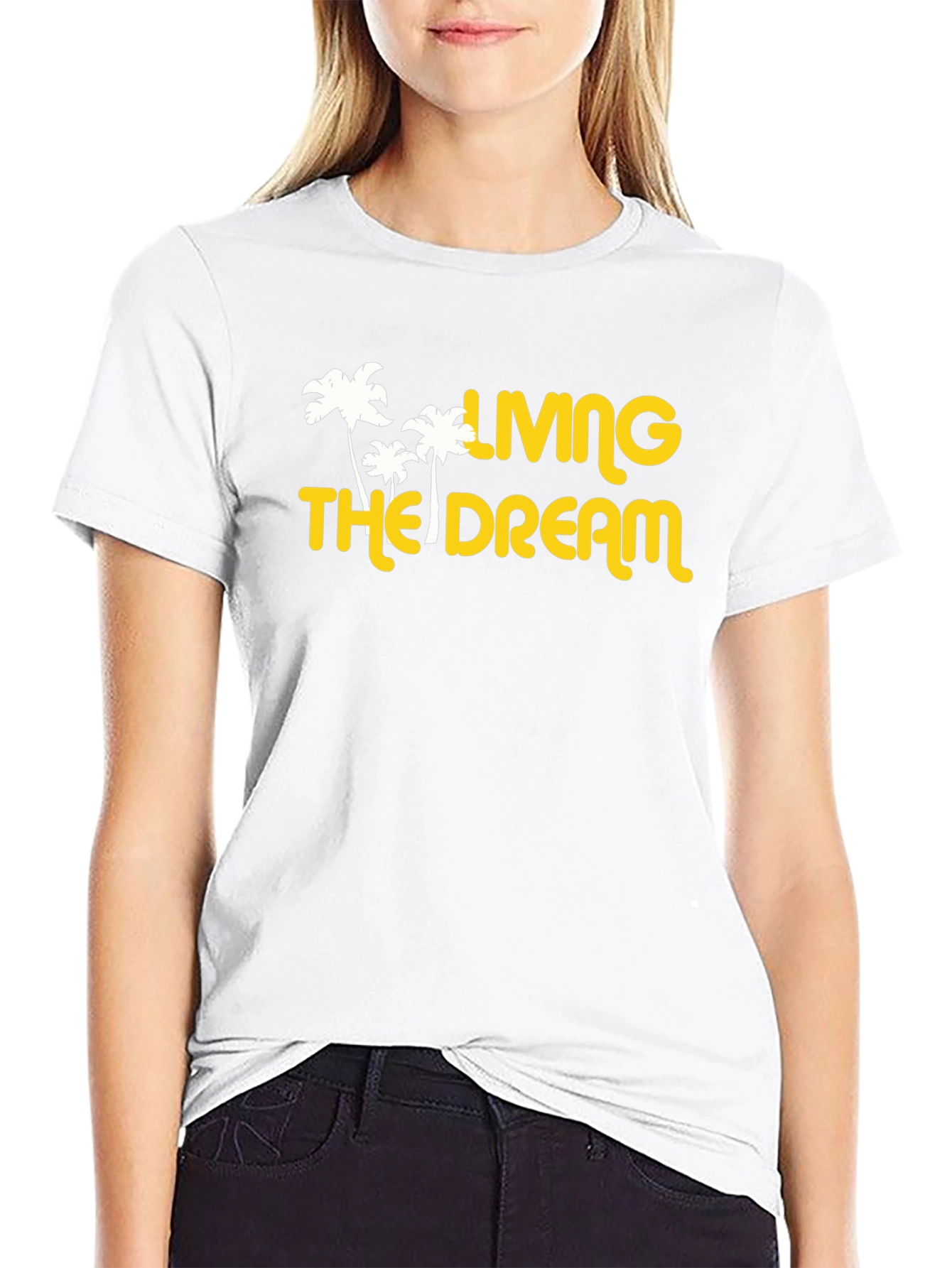 Living The Dream Graphic Tee - Black