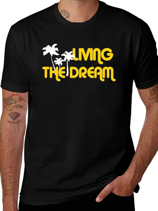 Living The Dream Graphic Tee - Black