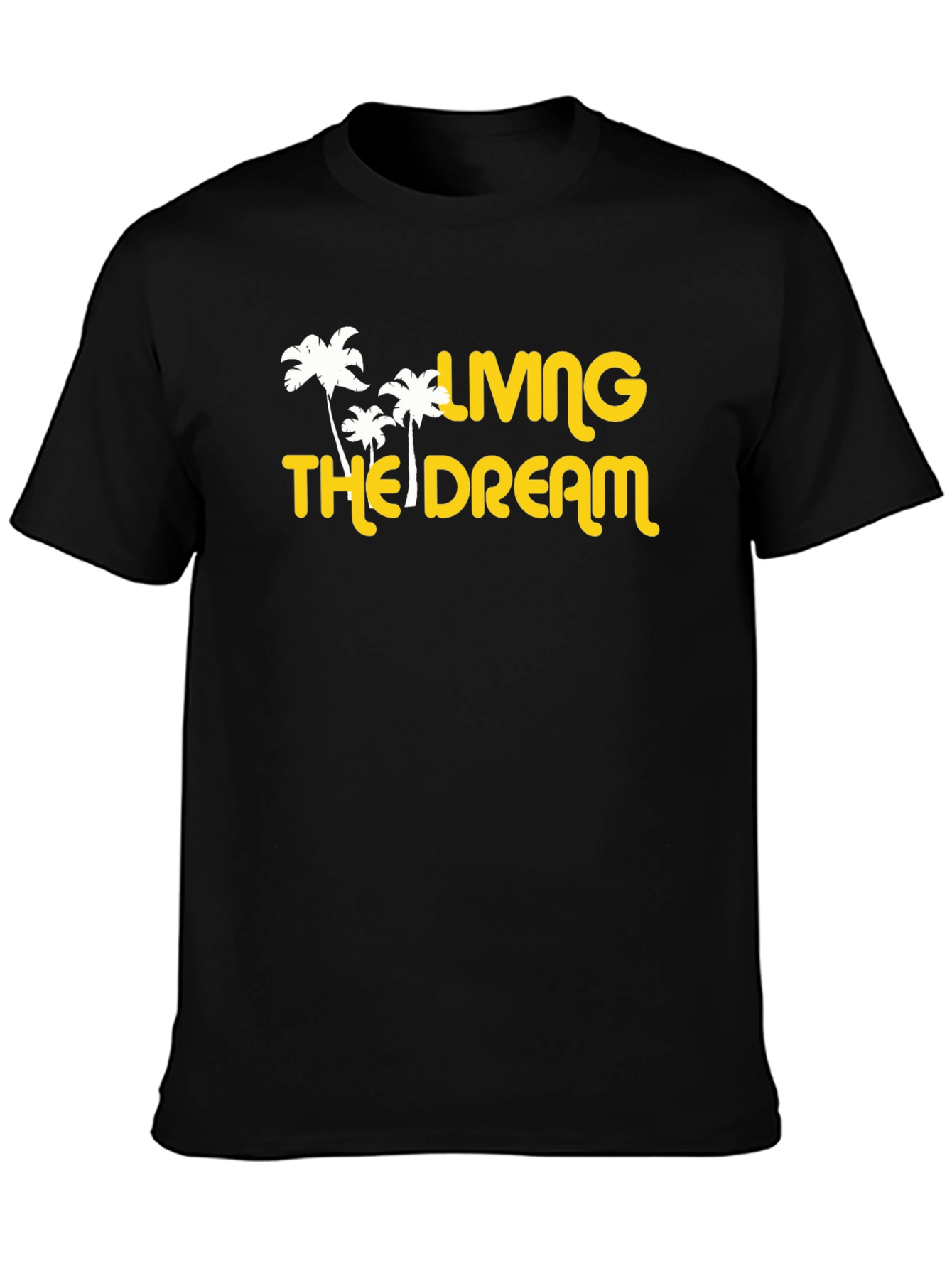 Living The Dream Graphic Tee - Black