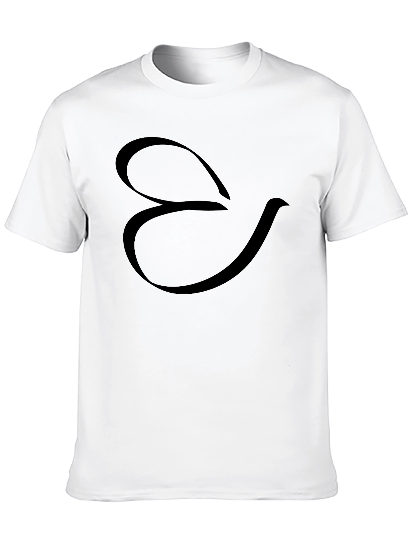 Stylish Black T-Shirt with Abstract Design