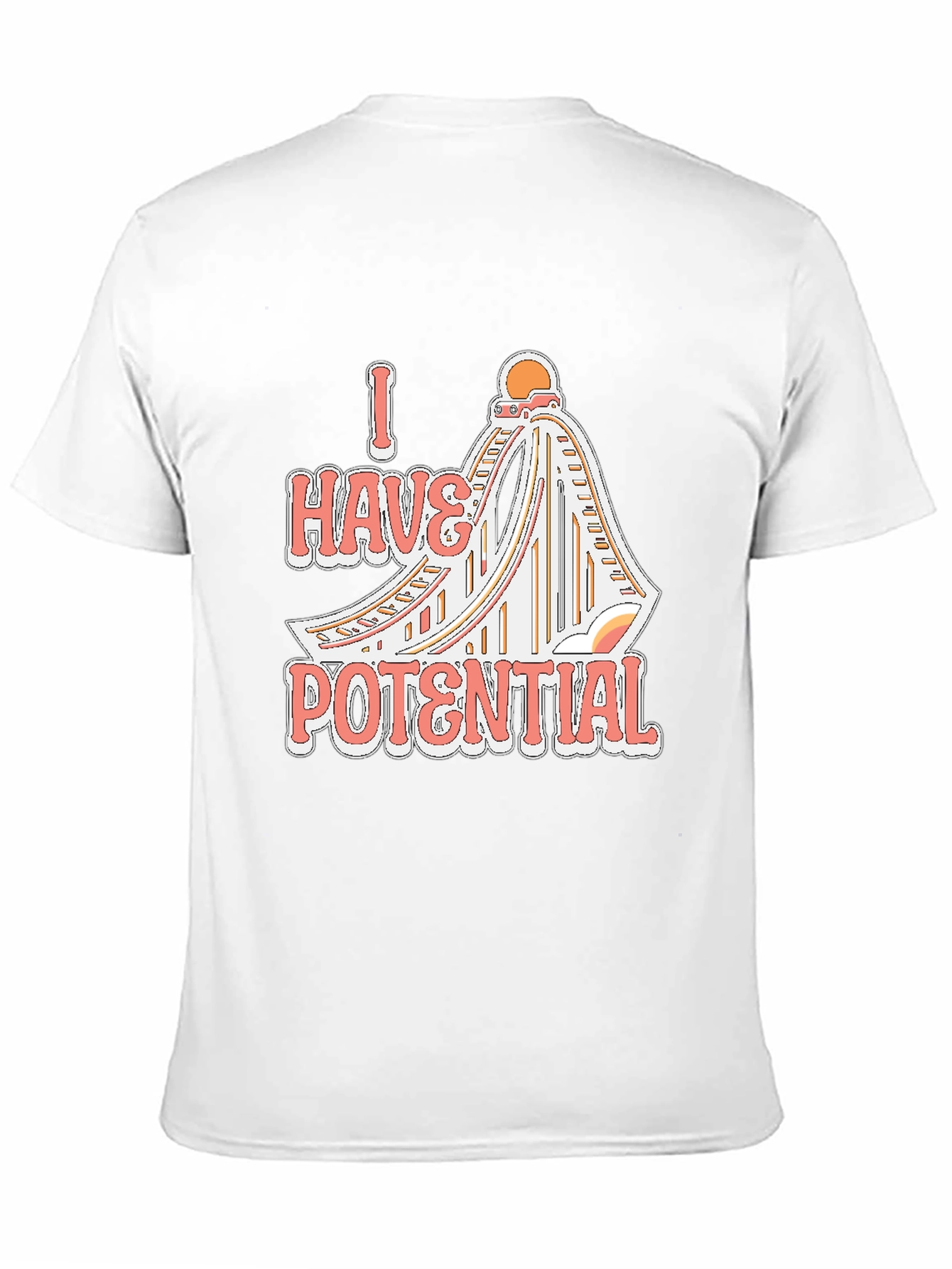 I Have Potential Roller Coaster Black Tee