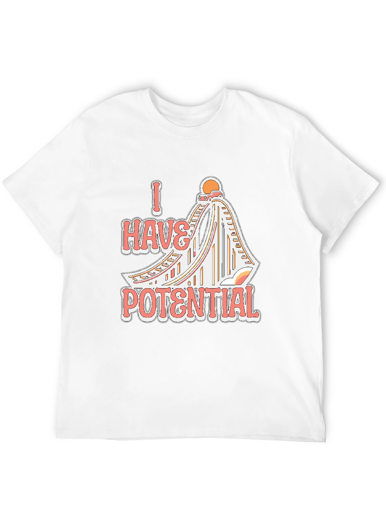 I Have Potential Roller Coaster Black Tee