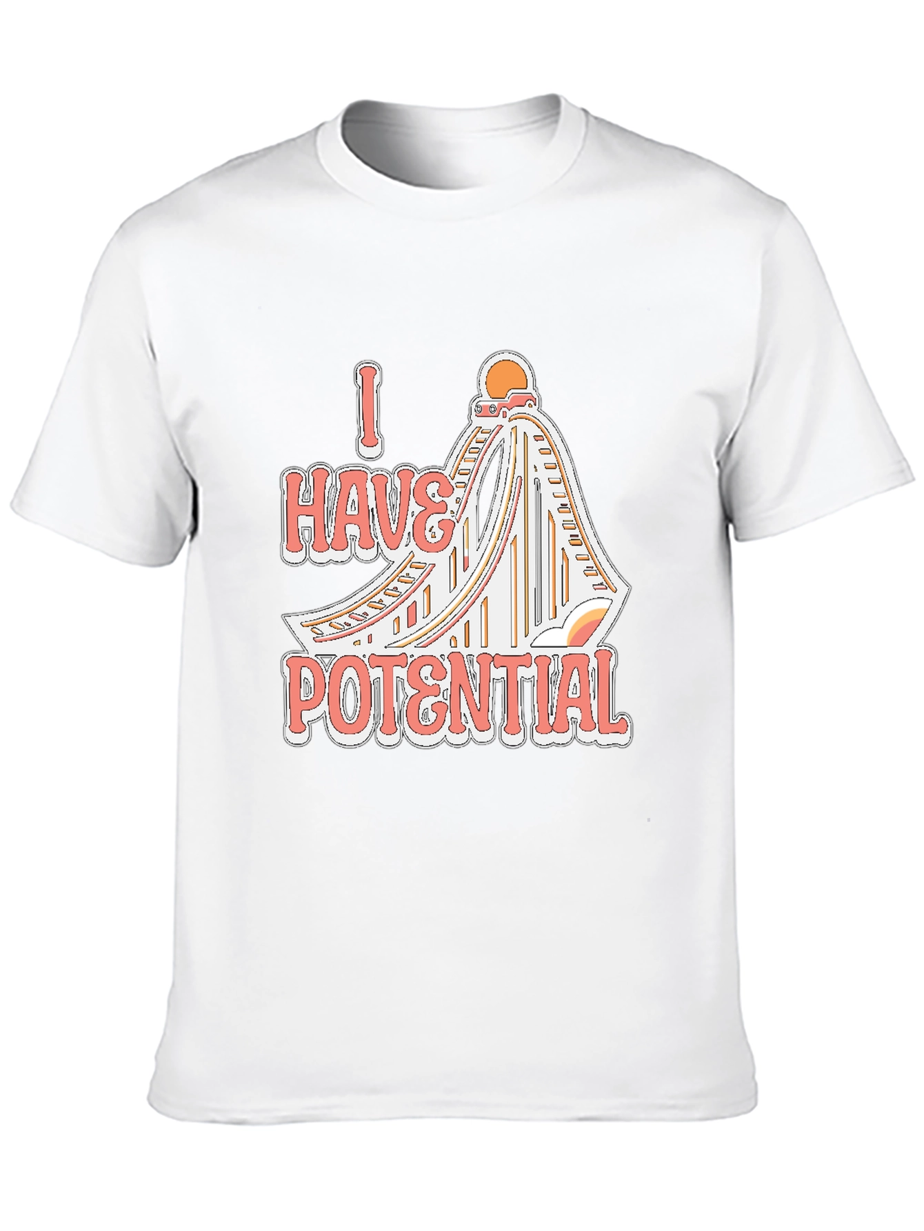 I Have Potential Roller Coaster Black Tee