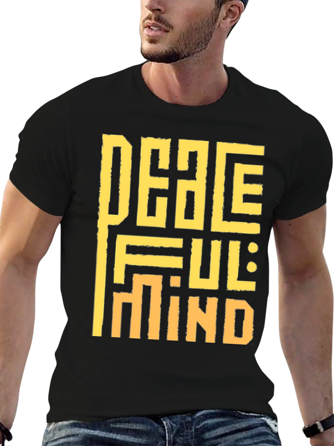 Peaceful Mind Graphic Tee - Stylish Relaxation