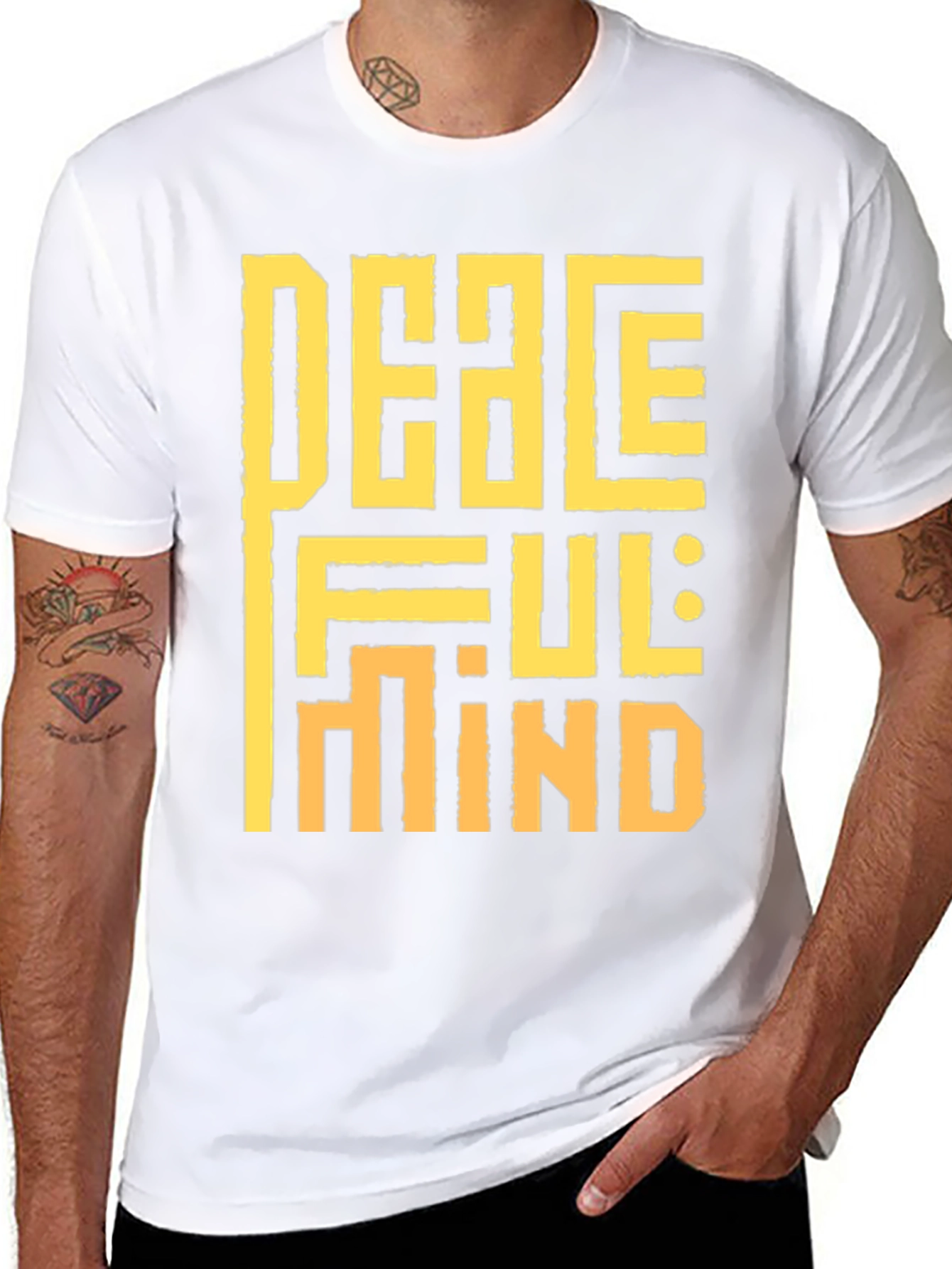 Peaceful Mind Graphic Tee - Stylish Relaxation