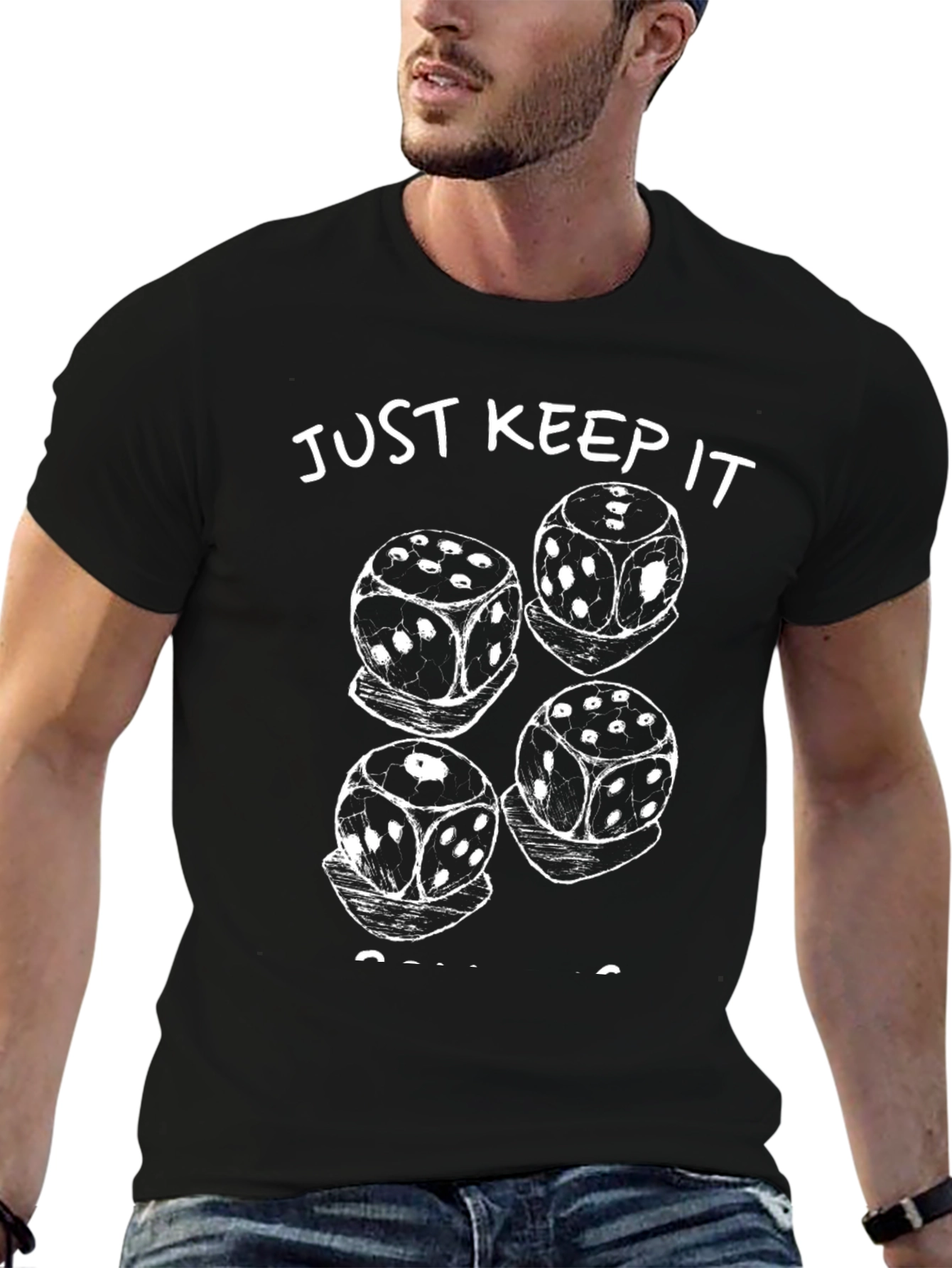 Dice Graphic T-Shirt - Gamer Style Tee