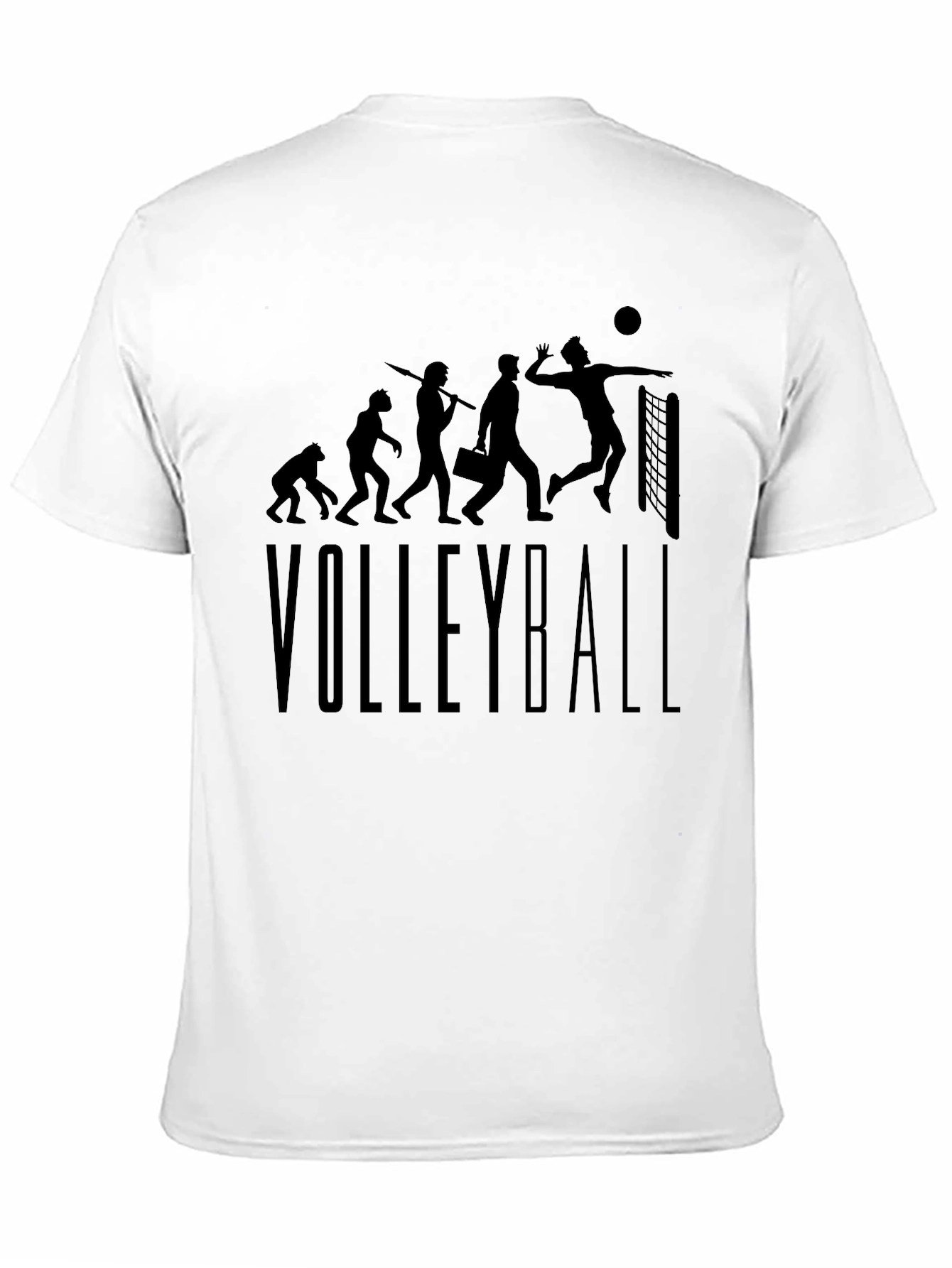 Volleyball Evolution Black T-Shirt