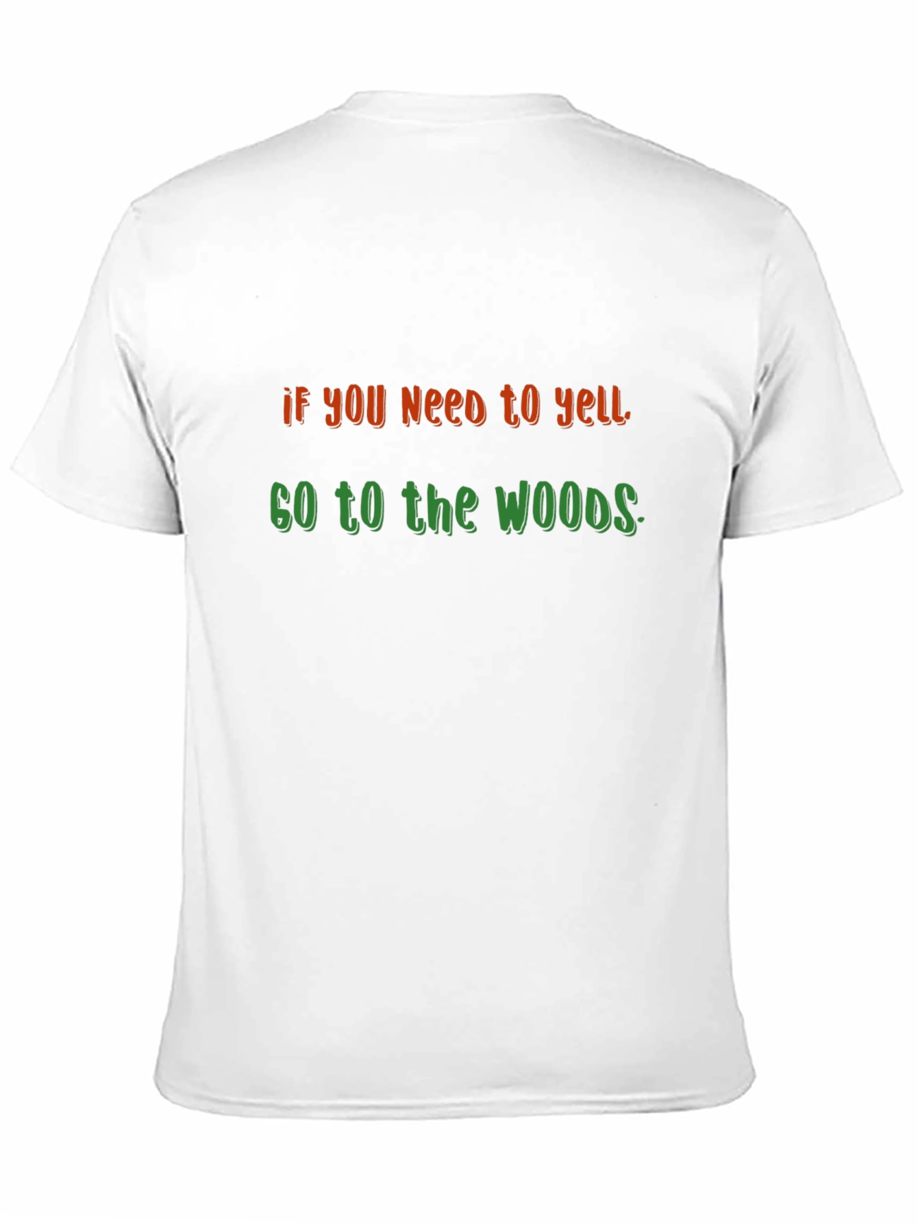 Yell in the Woods Black Graphic Tee