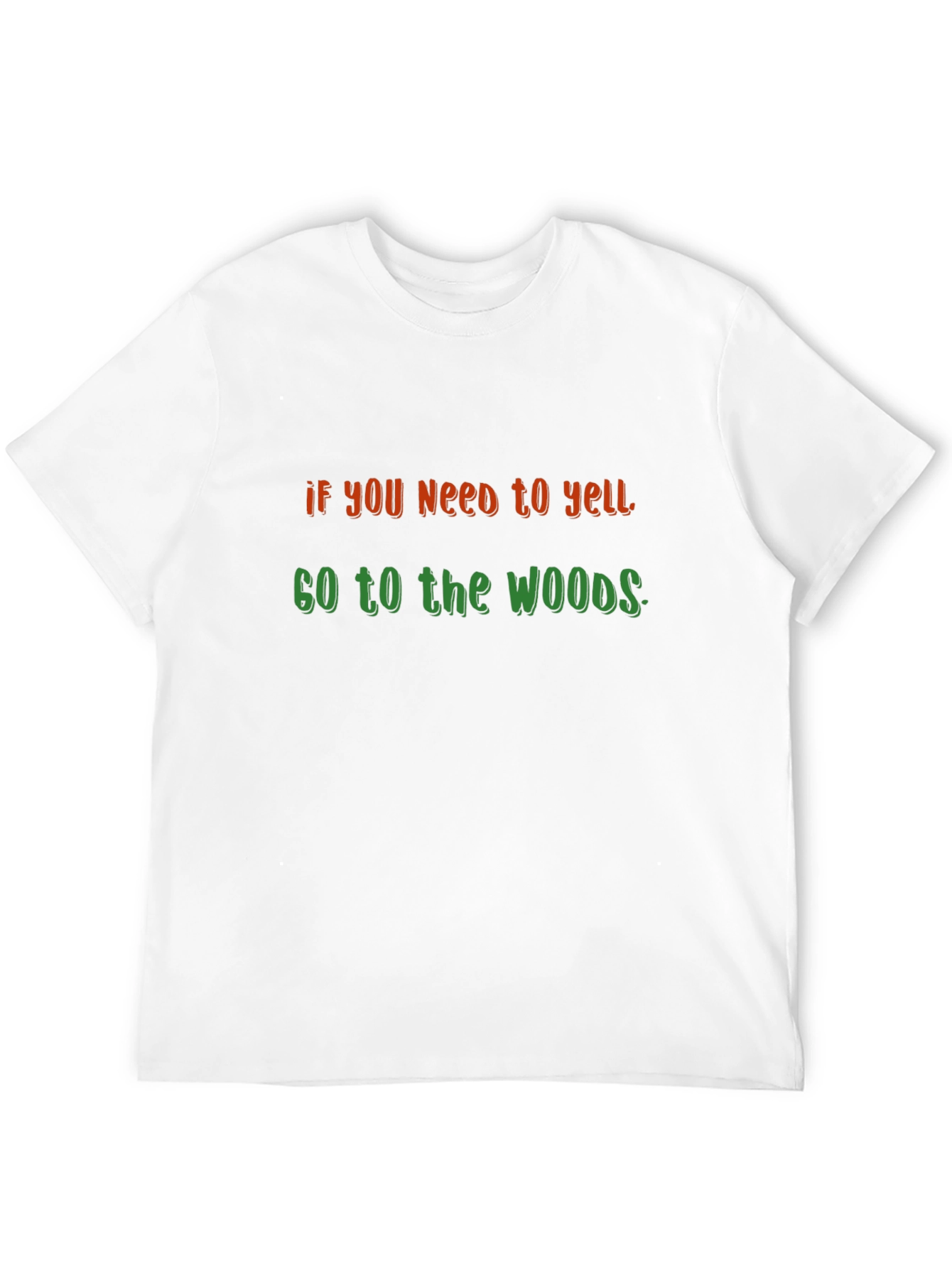 Yell in the Woods Black Graphic Tee
