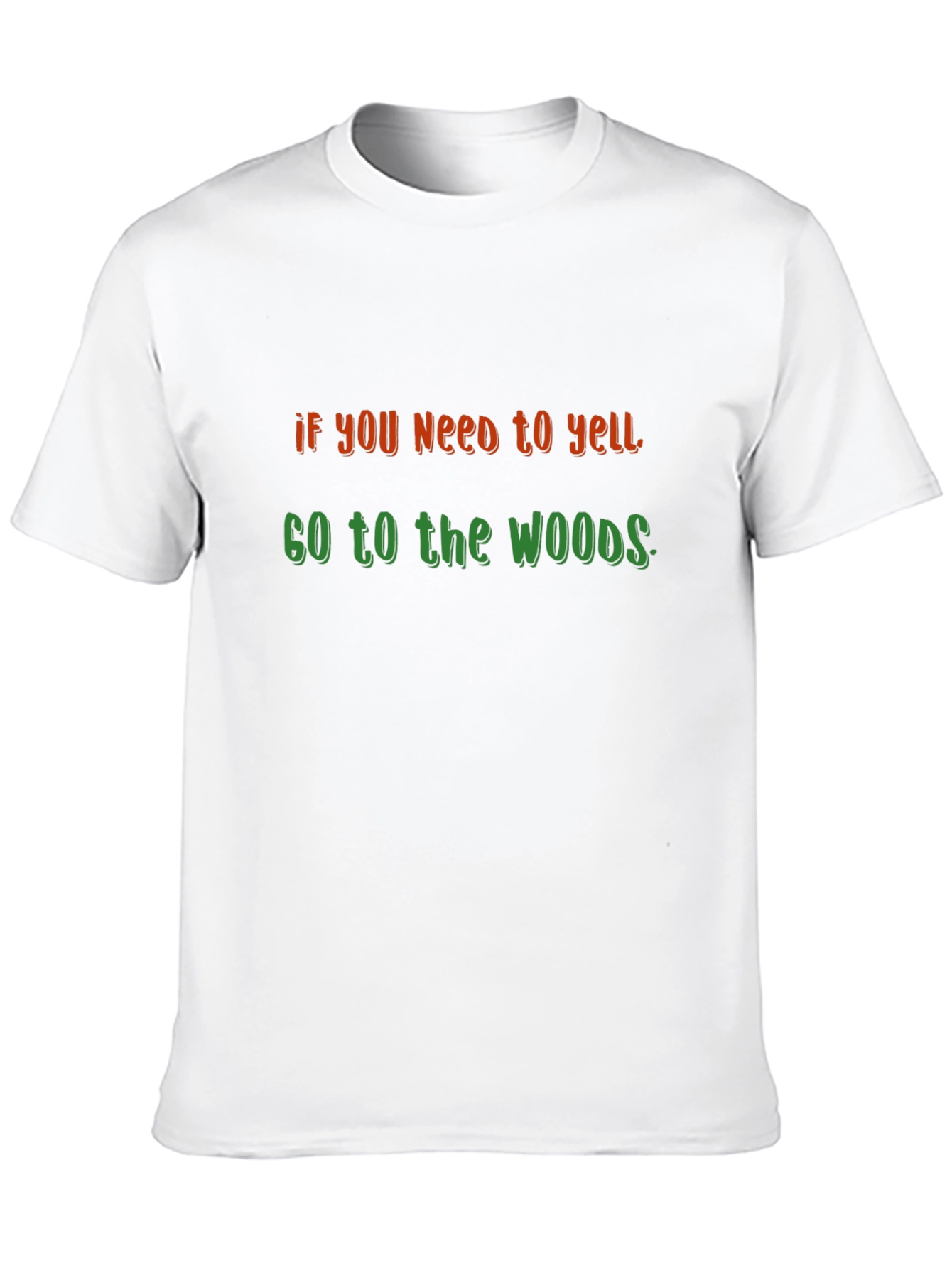 Yell in the Woods Black Graphic Tee